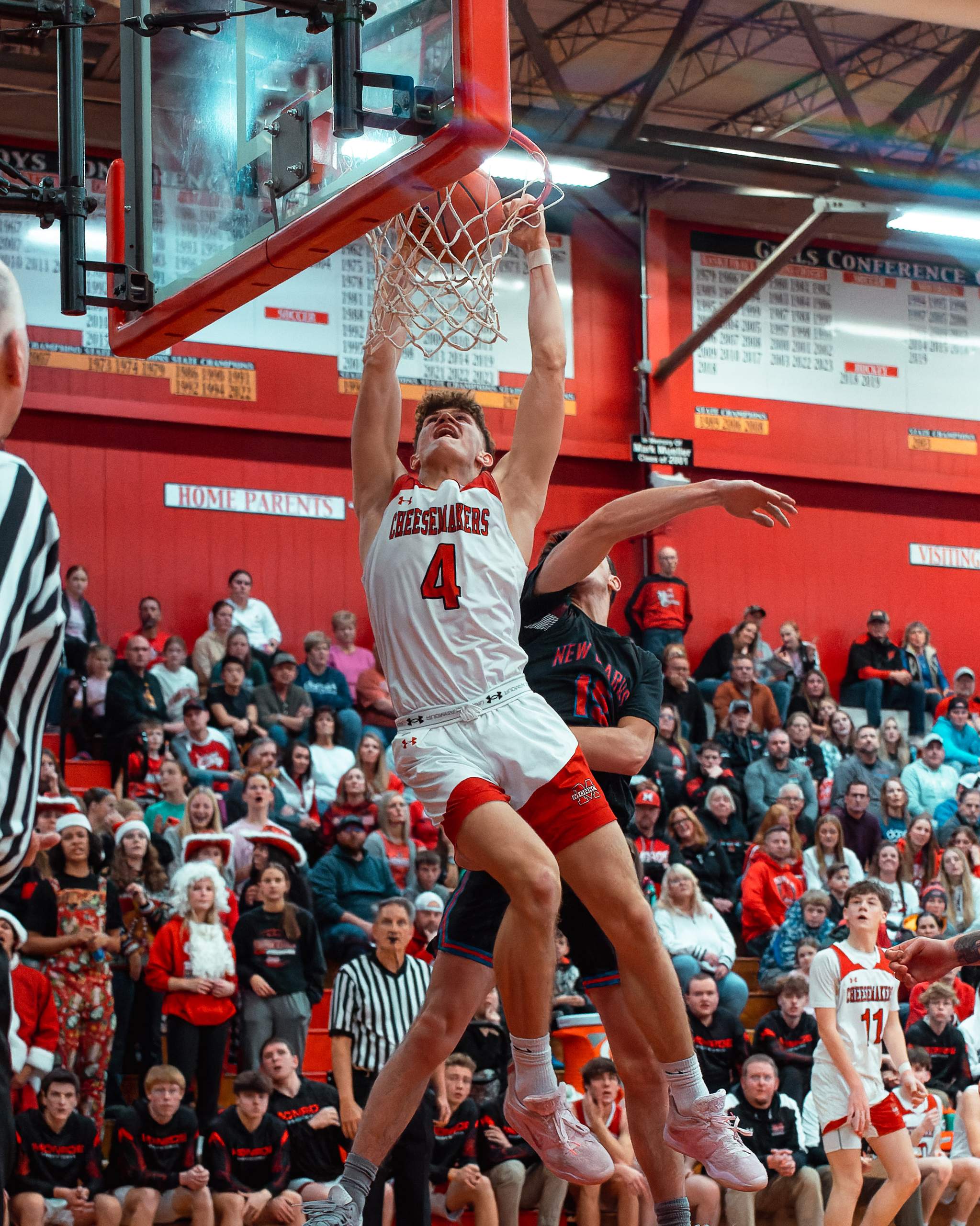 Monroe vs. New Glarus Basketball, December 12th, 2023, photography by Ross Harried for Second Crop Sports