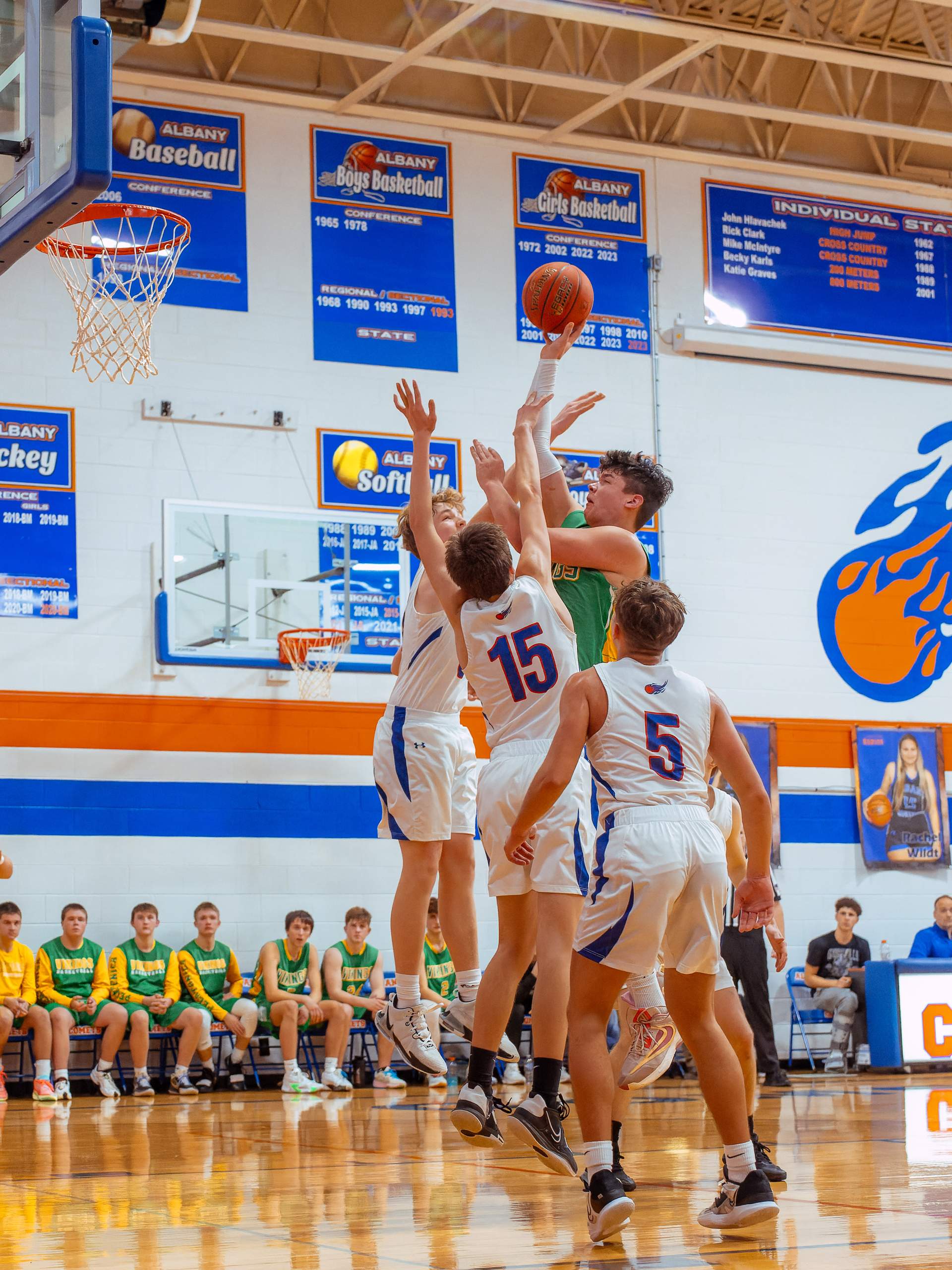 Albany vs. Pecatonica basketball, January 5th, 2024, photography by Ross Harried for Second Crop Sports