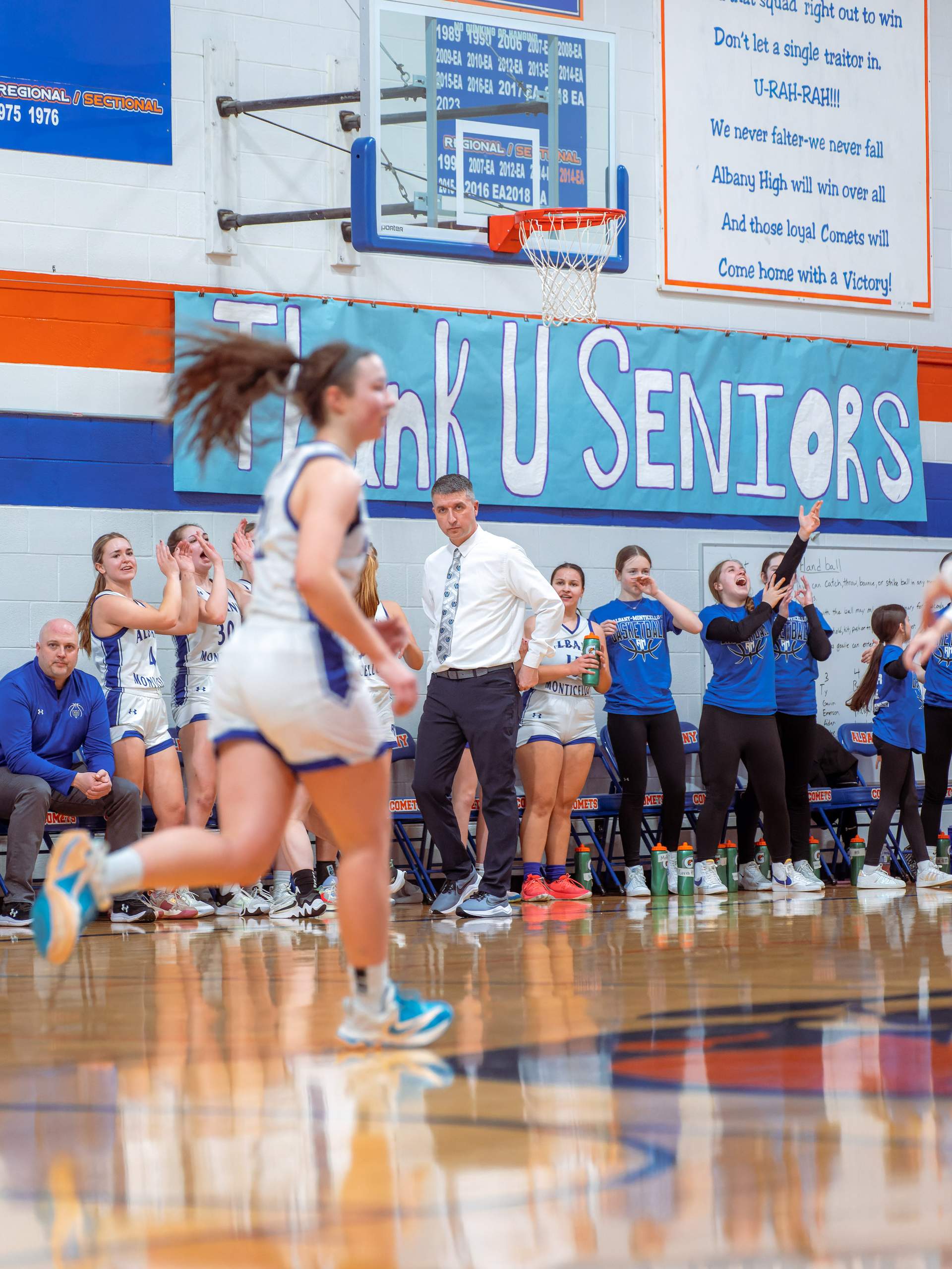 Albany Girls vs. Cambria-Friesland, January 29th, 2024, photography by Ross Harried for Second Crop Sports
