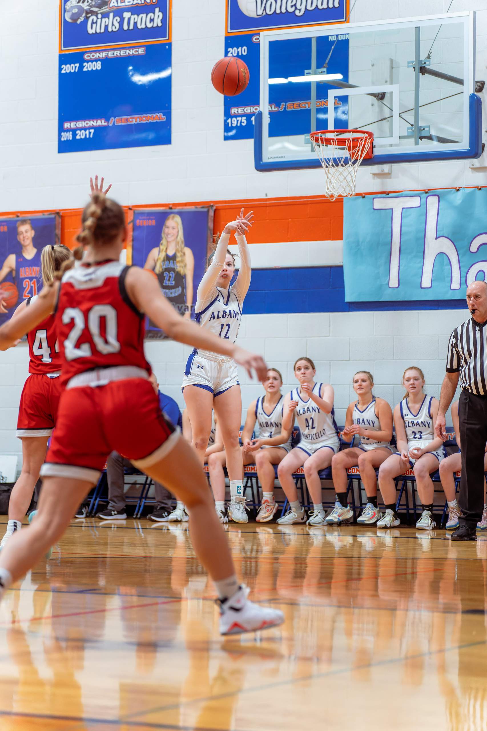 Albany Girls vs. Cambria-Friesland, January 29th, 2024, photography by Ross Harried for Second Crop Sports