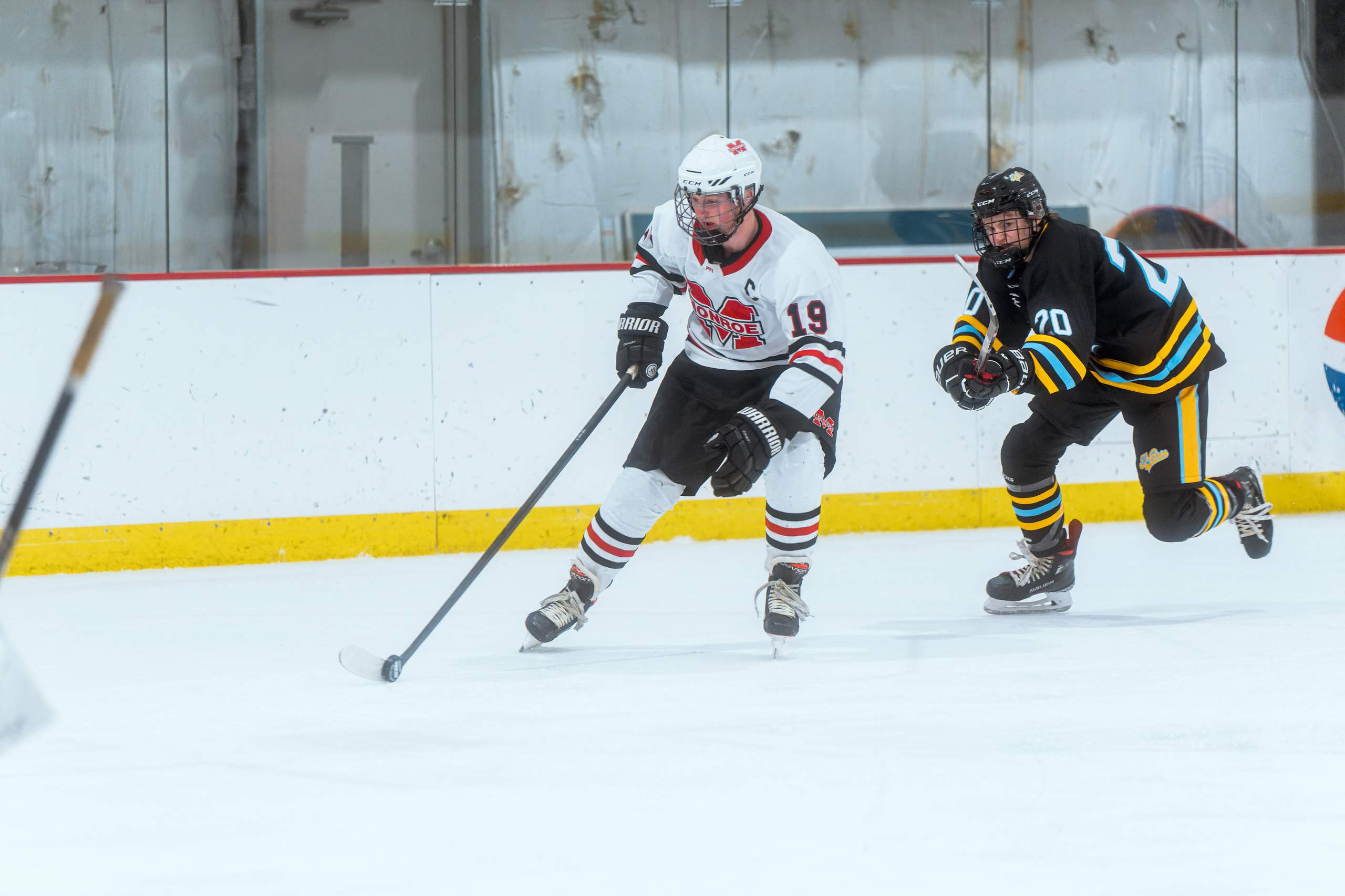Monroe Hockey vs. DeForest, February 2nd, 2024, photography by Ross Harried for Second Crop Sports