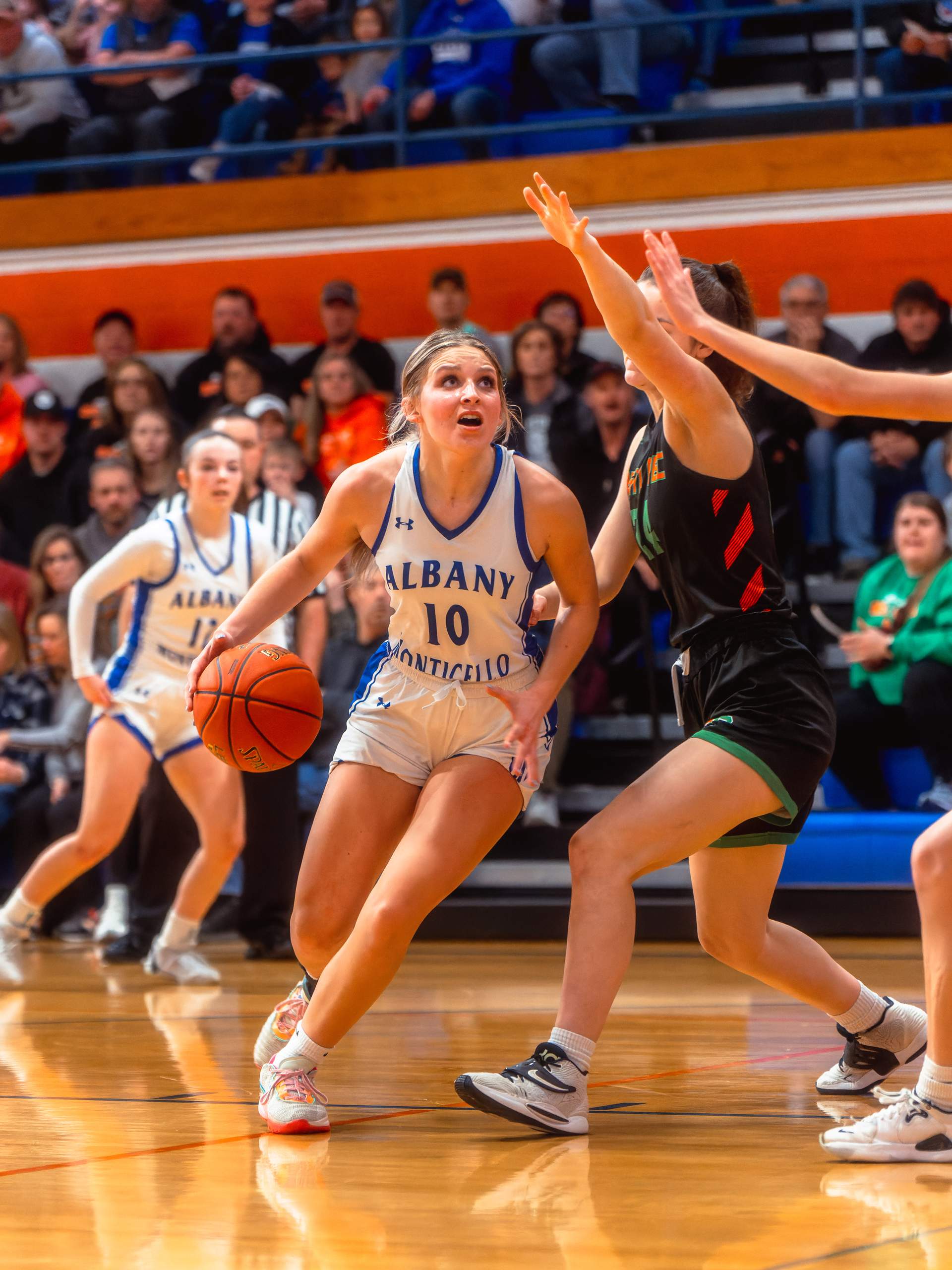 Albany/Monticello vs. Argyle/Pecatonica Girls Basketball, February 6th, 2024, photography by Ross Harried for Second Crop Sports