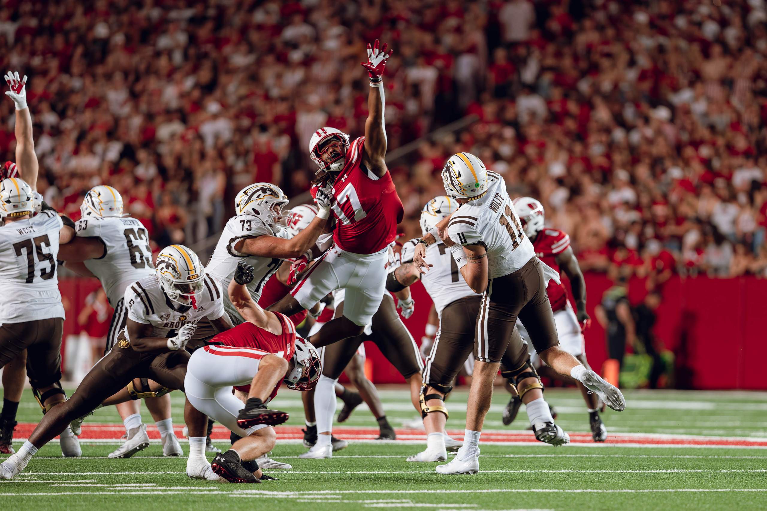 Wisconsin Badgers vs. Western Michigan Broncos at Camp Randall Stadium August 30, 2024, photography by Ross Harried for Second Crop Sports