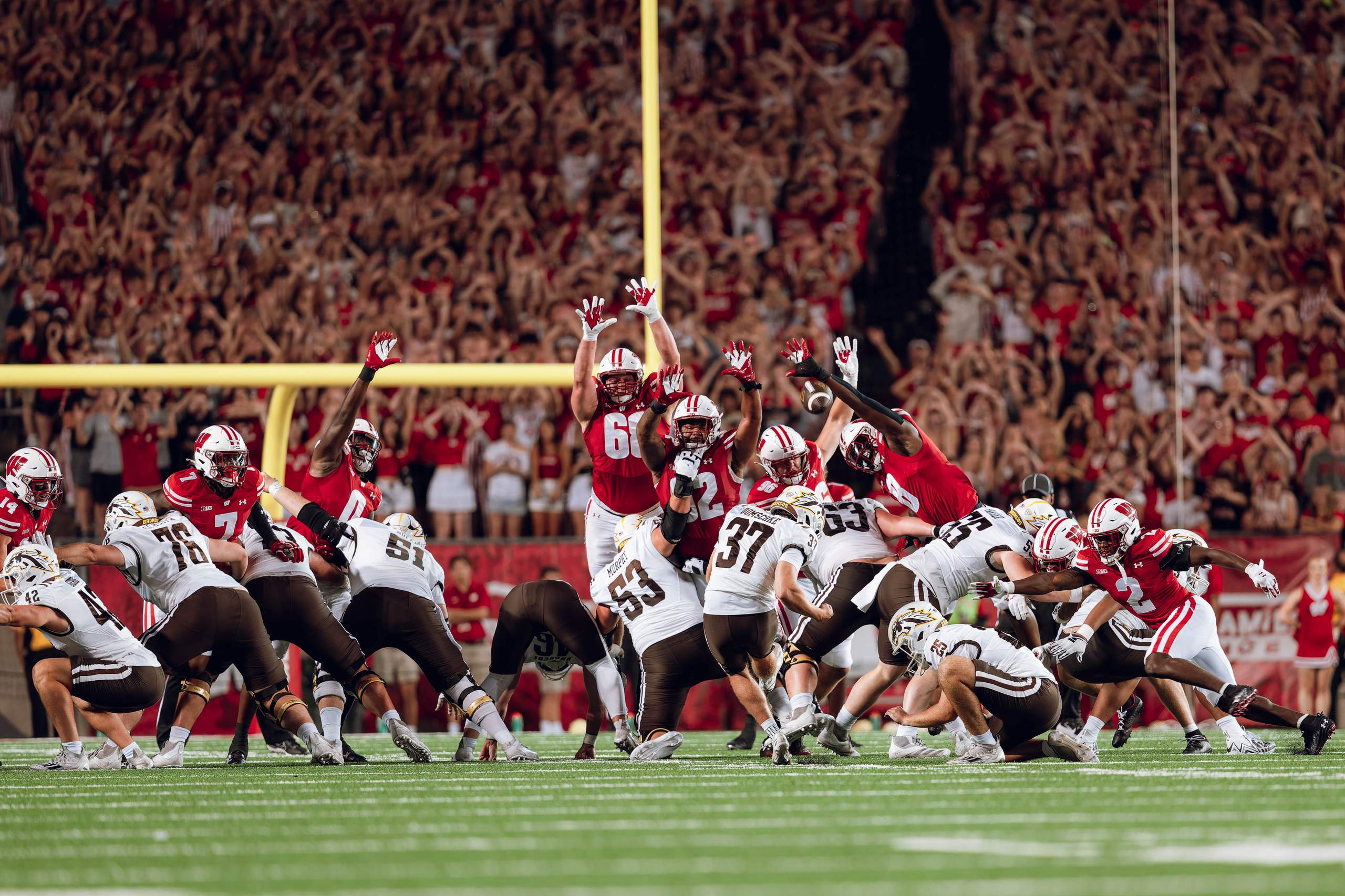 Wisconsin Badgers vs. Western Michigan Broncos at Camp Randall Stadium August 30, 2024, photography by Ross Harried for Second Crop Sports