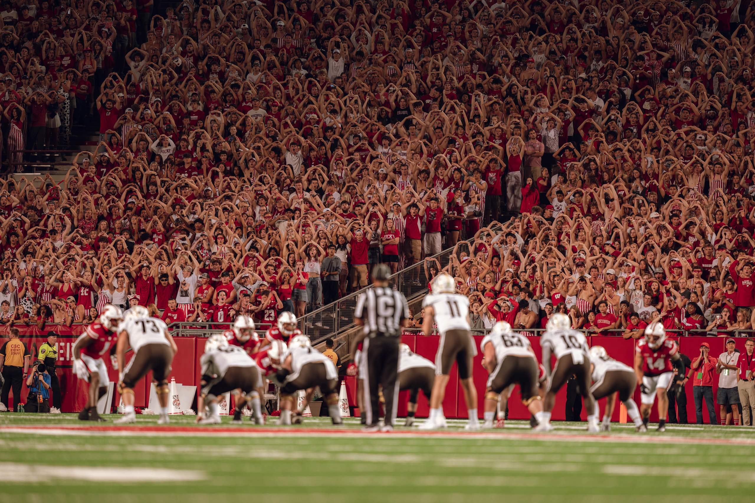 Wisconsin Badgers vs. Western Michigan Broncos at Camp Randall Stadium August 30, 2024, photography by Ross Harried for Second Crop Sports