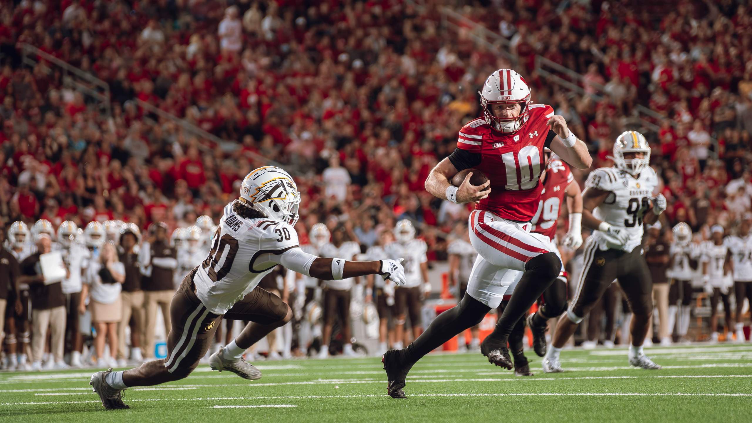 Wisconsin Badgers vs. Western Michigan Broncos at Camp Randall Stadium August 30, 2024, photography by Ross Harried for Second Crop Sports