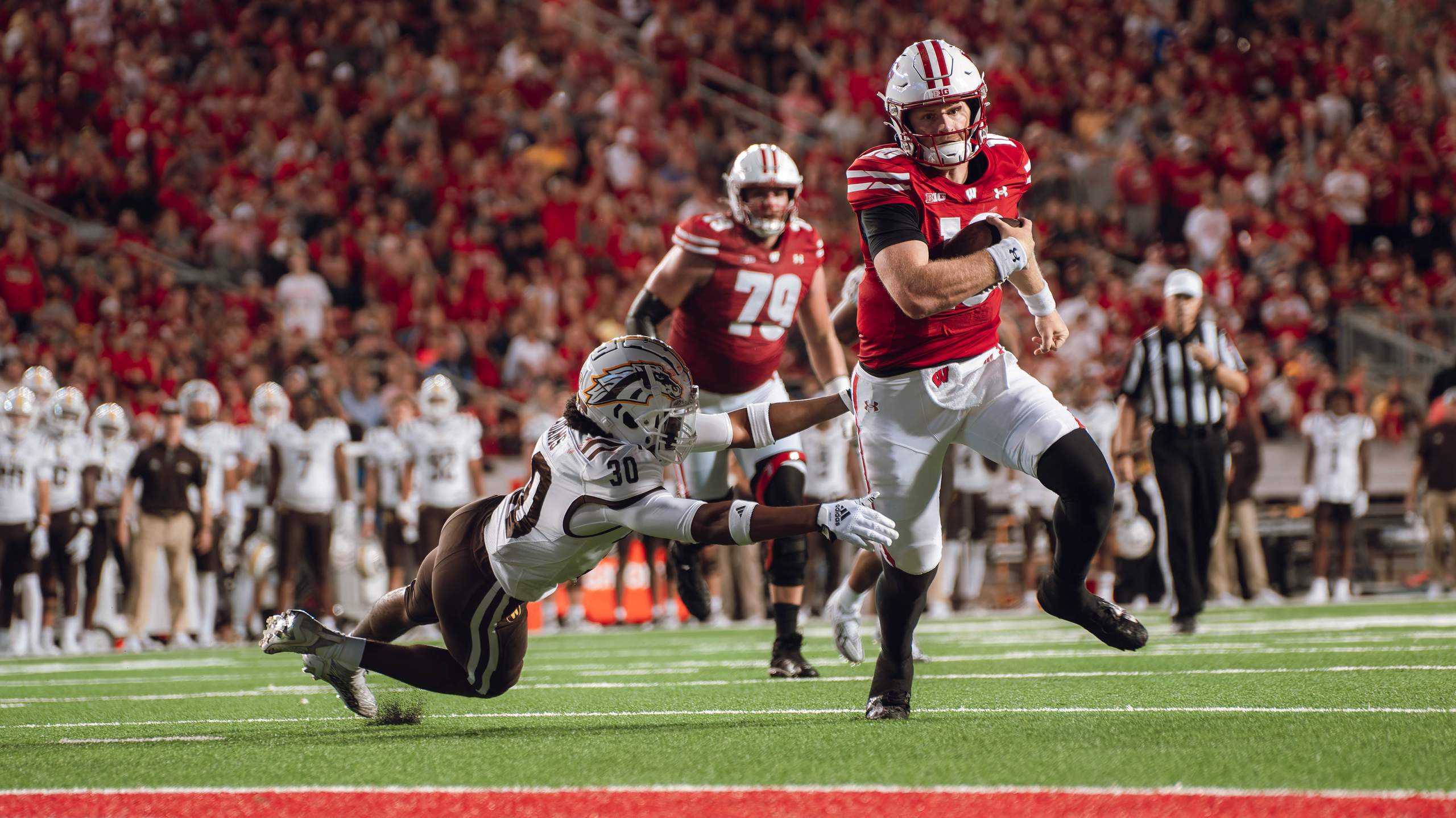 Wisconsin Badgers vs. Western Michigan Broncos at Camp Randall Stadium August 30, 2024, photography by Ross Harried for Second Crop Sports