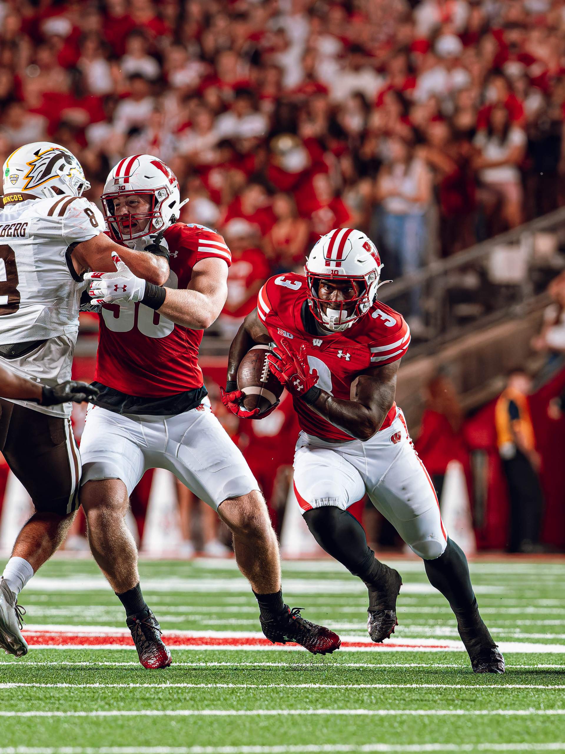 Wisconsin Badgers vs. Western Michigan Broncos at Camp Randall Stadium August 30, 2024, photography by Ross Harried for Second Crop Sports