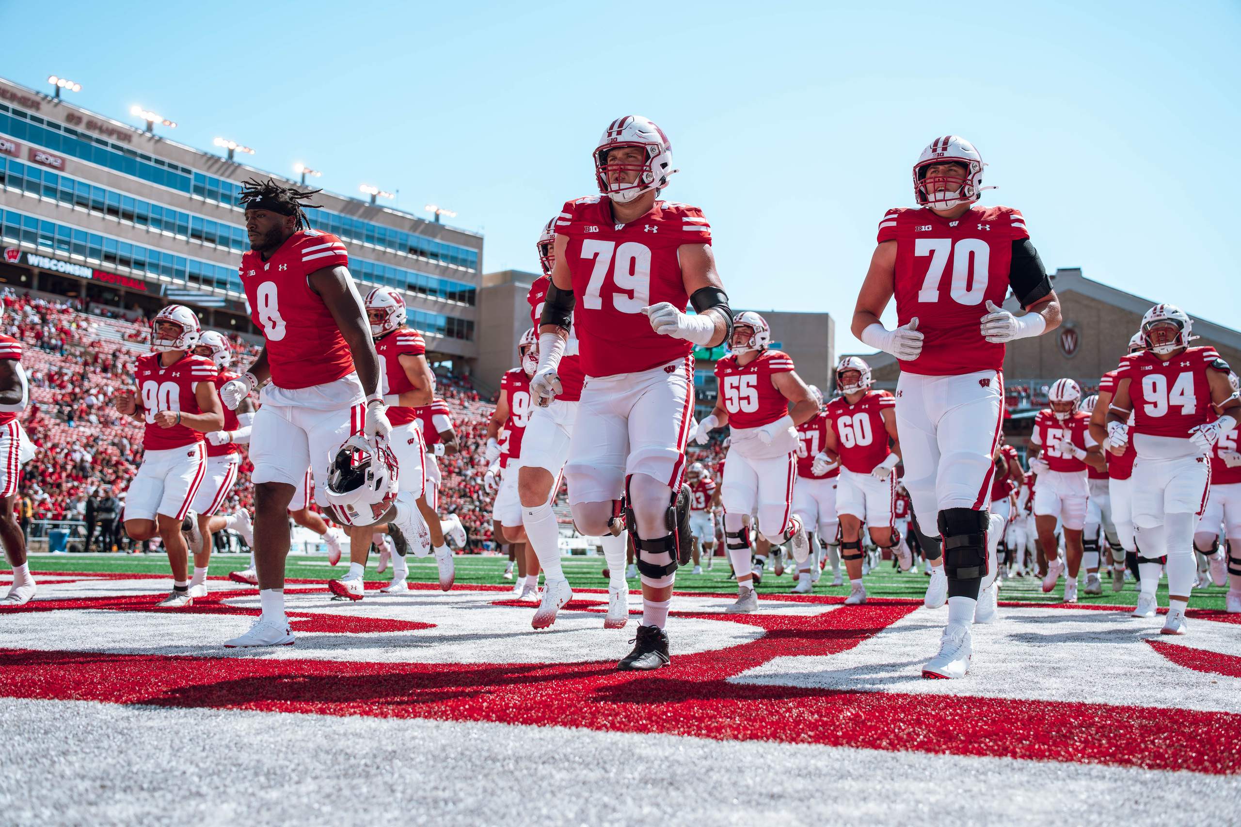 Wisconsin Badgers vs. South Dakota Coyotes at Camp Randall Stadium September 7, 2024, photography by Ross Harried for Second Crop Sports