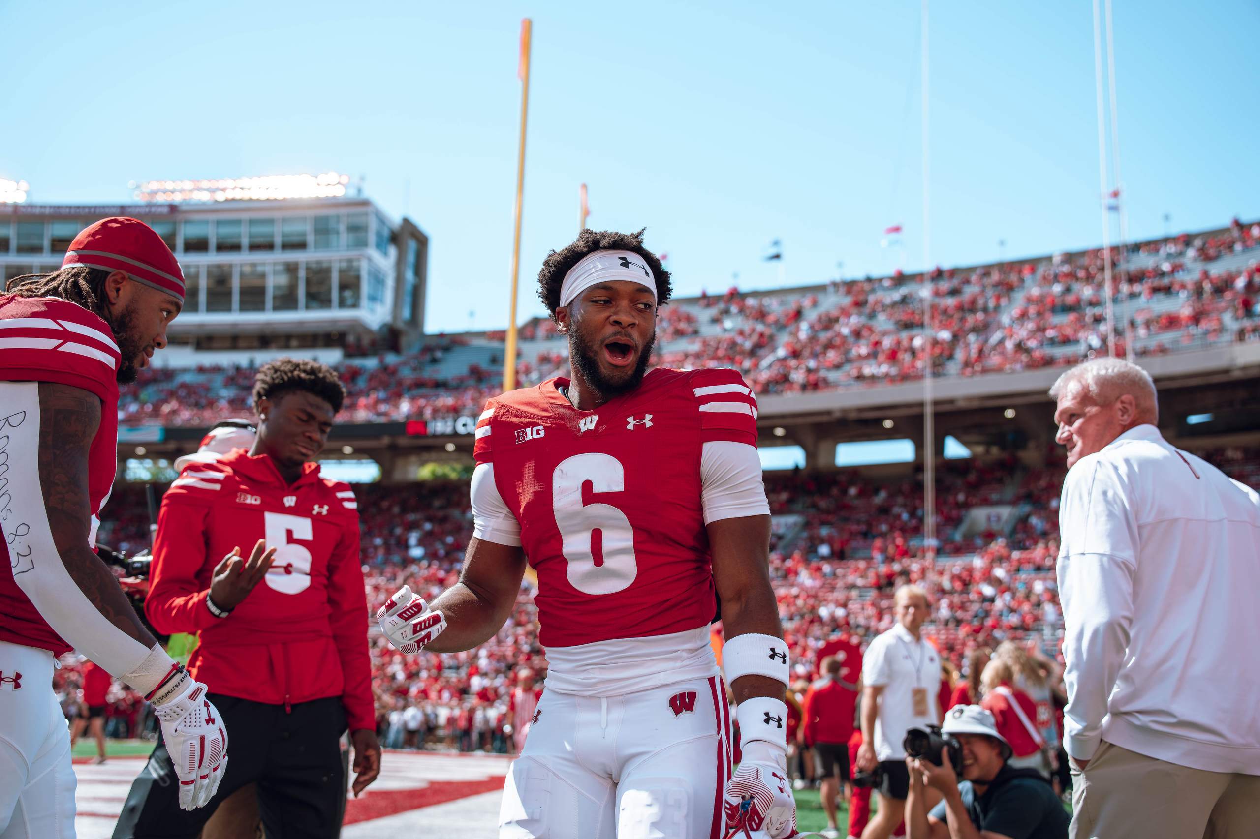 Wisconsin Badgers vs. South Dakota Coyotes at Camp Randall Stadium September 7, 2024, photography by Ross Harried for Second Crop Sports