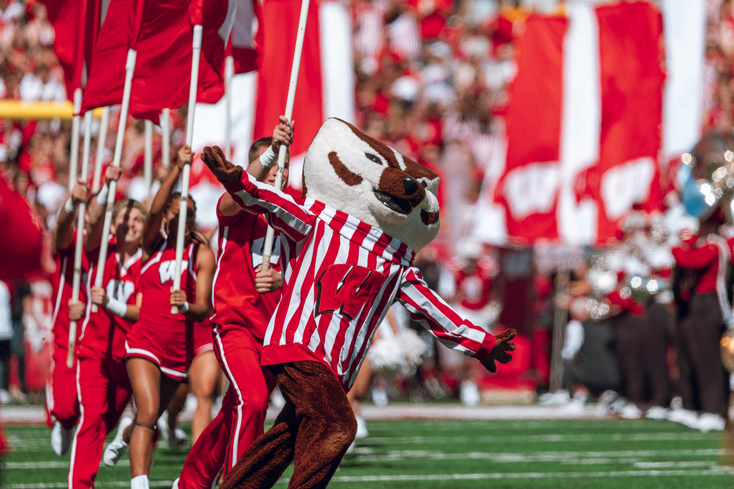 Wisconsin Badgers vs. South Dakota Coyotes at Camp Randall Stadium September 7, 2024, photography by Ross Harried for Second Crop Sports