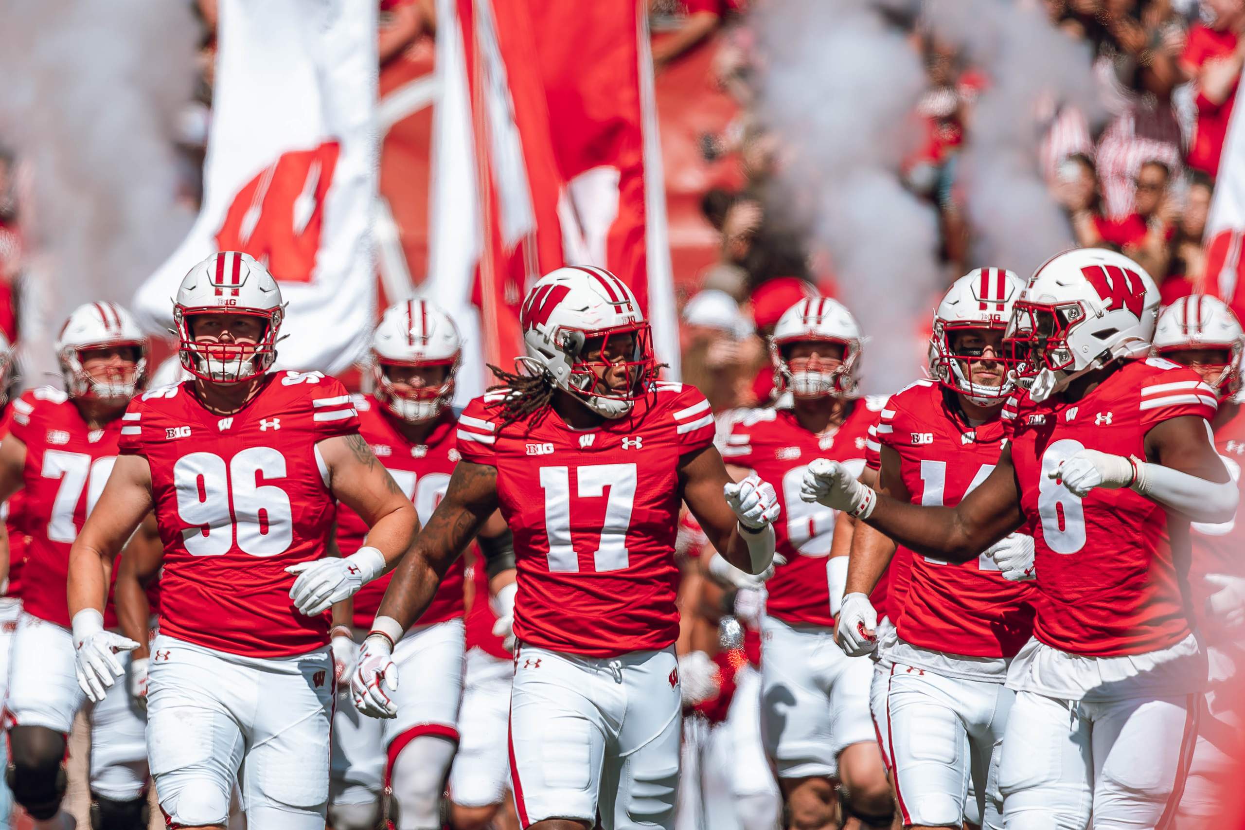 Wisconsin Badgers vs. South Dakota Coyotes at Camp Randall Stadium September 7, 2024, photography by Ross Harried for Second Crop Sports