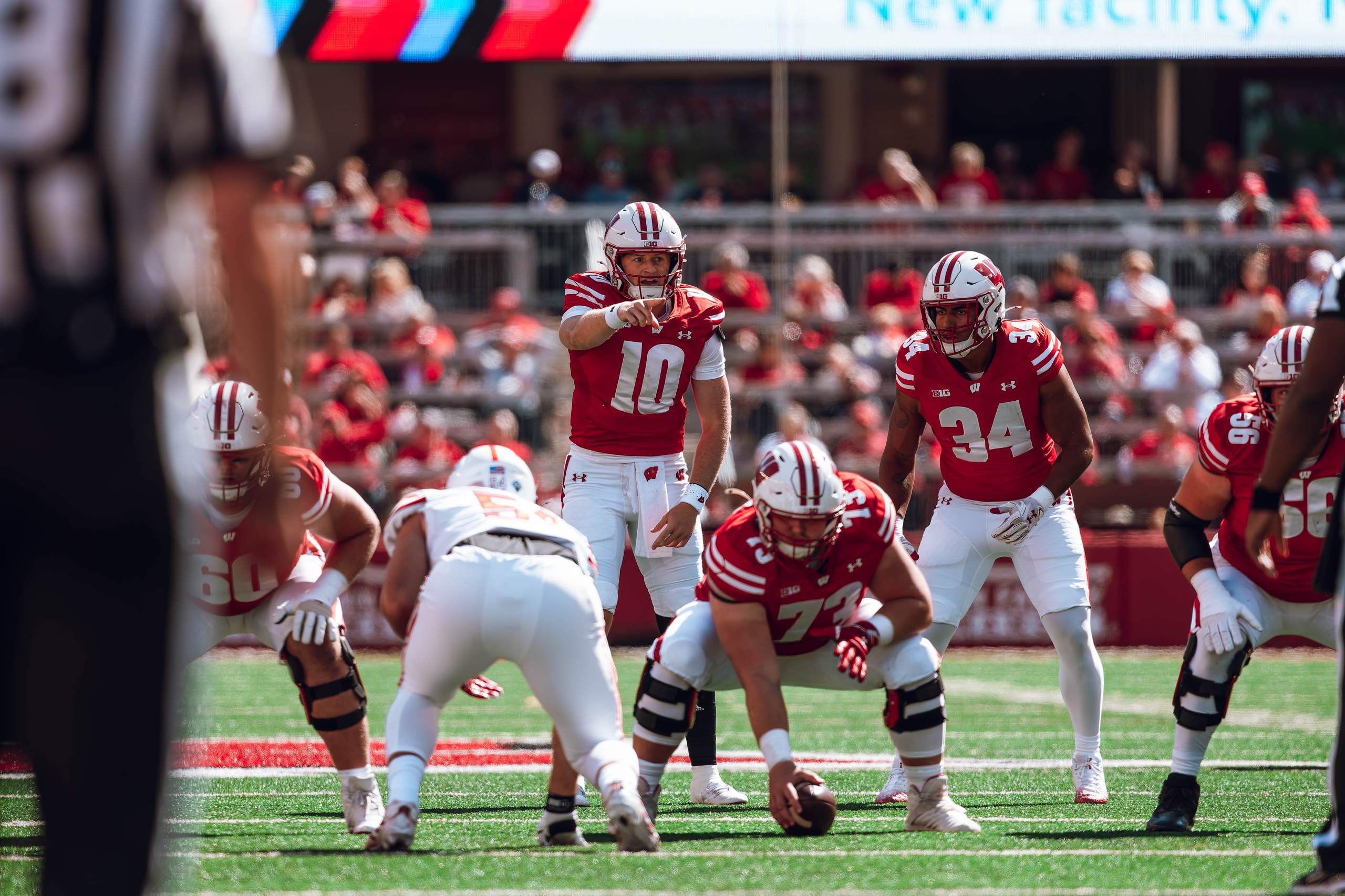 Wisconsin Badgers vs. South Dakota Coyotes at Camp Randall Stadium September 7, 2024, photography by Ross Harried for Second Crop Sports