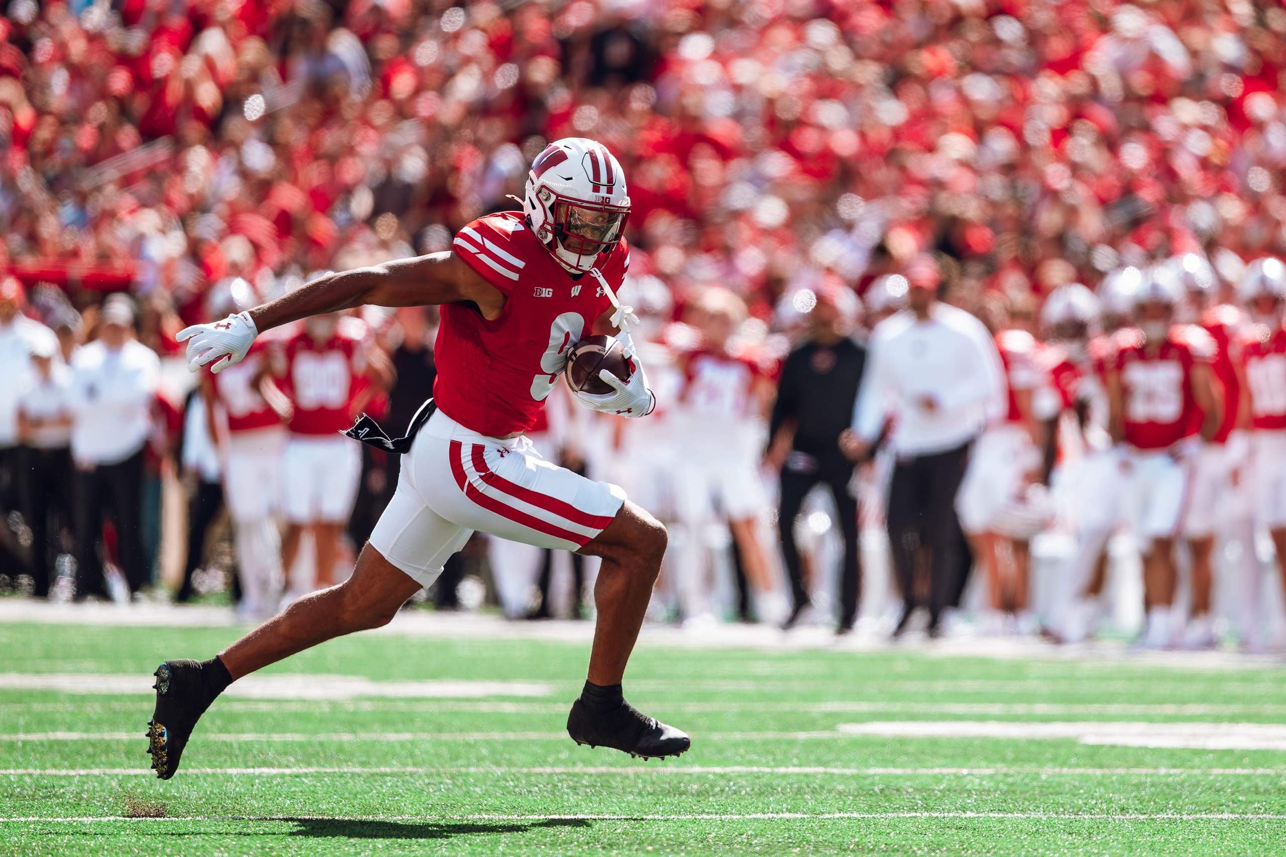 Wisconsin Badgers vs. South Dakota Coyotes at Camp Randall Stadium September 7, 2024, photography by Ross Harried for Second Crop Sports