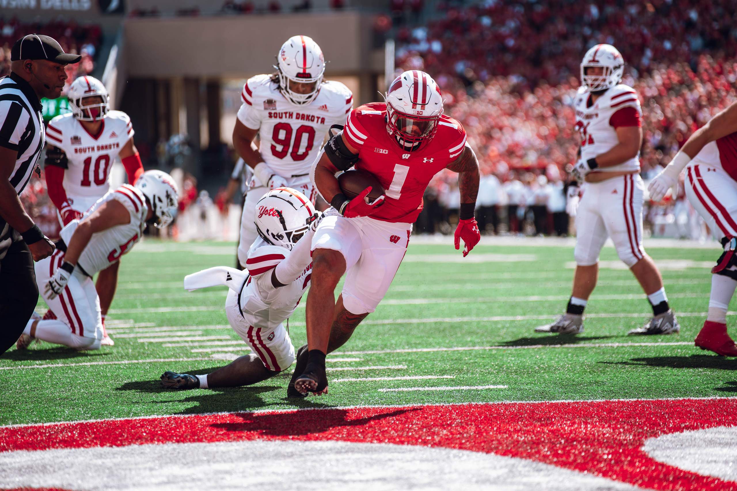 Wisconsin Badgers vs. South Dakota Coyotes at Camp Randall Stadium September 7, 2024, photography by Ross Harried for Second Crop Sports