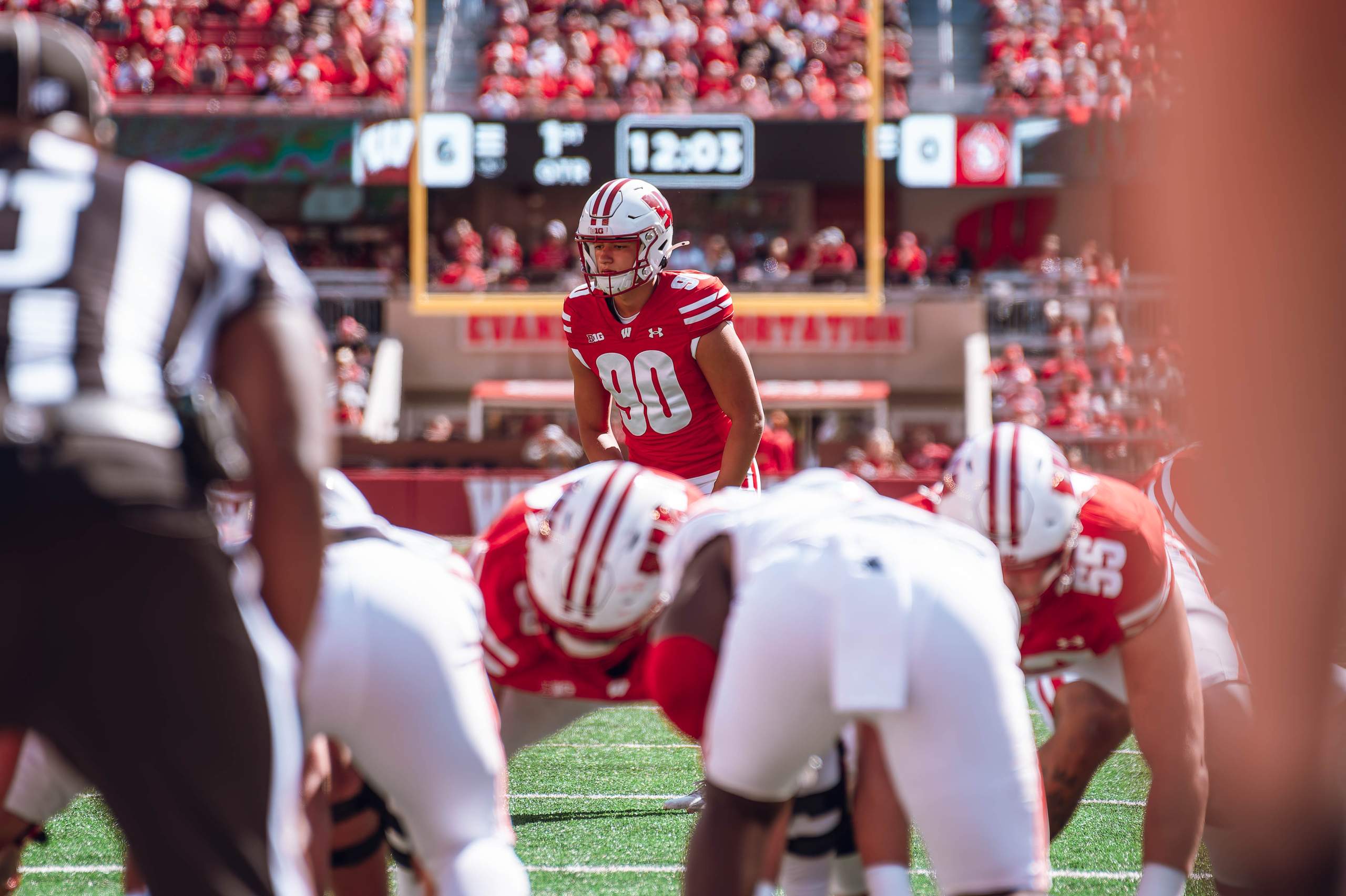 Wisconsin Badgers vs. South Dakota Coyotes at Camp Randall Stadium September 7, 2024, photography by Ross Harried for Second Crop Sports