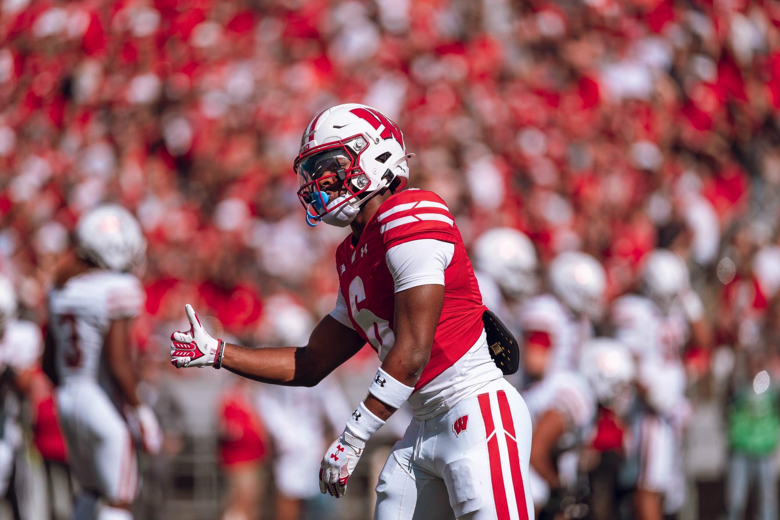 Wisconsin Badgers vs. South Dakota Coyotes at Camp Randall Stadium September 7, 2024, photography by Ross Harried for Second Crop Sports