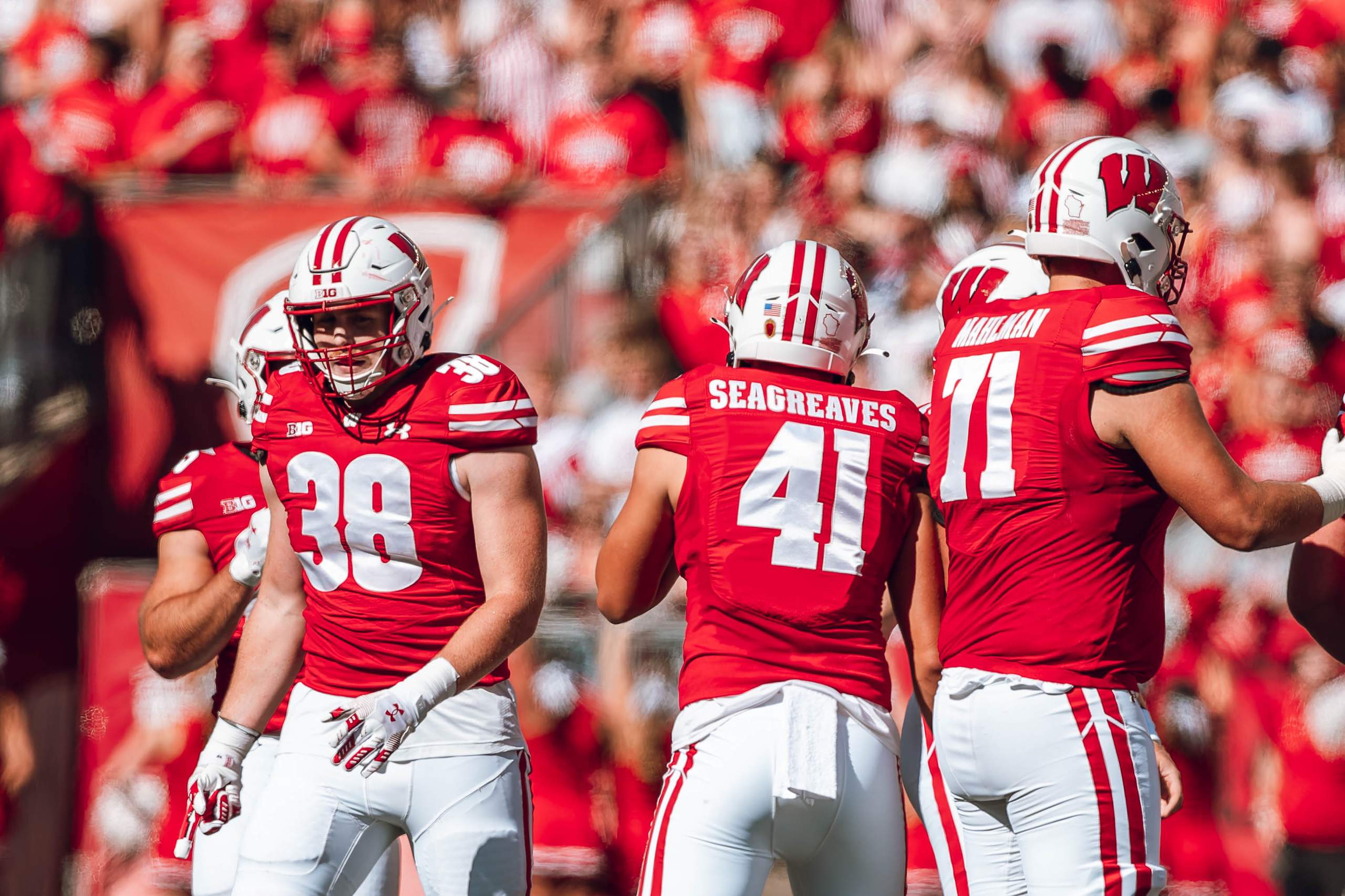 Wisconsin Badgers vs. South Dakota Coyotes at Camp Randall Stadium September 7, 2024, photography by Ross Harried for Second Crop Sports