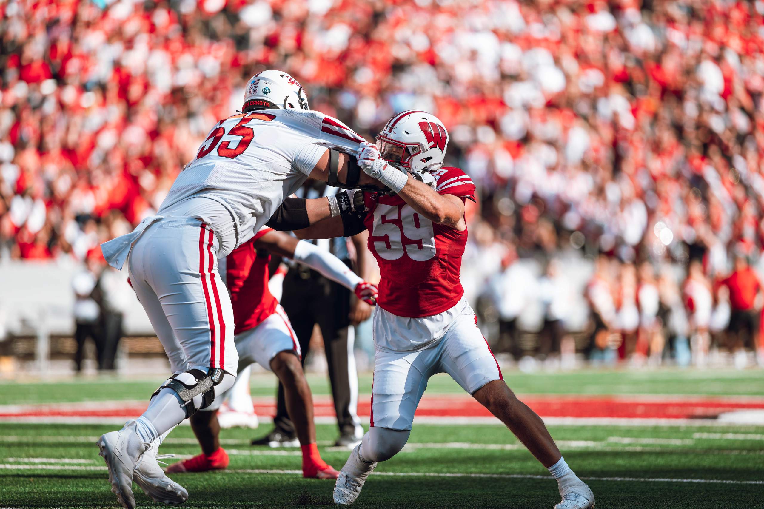 Wisconsin Badgers vs. South Dakota Coyotes at Camp Randall Stadium September 7, 2024, photography by Ross Harried for Second Crop Sports