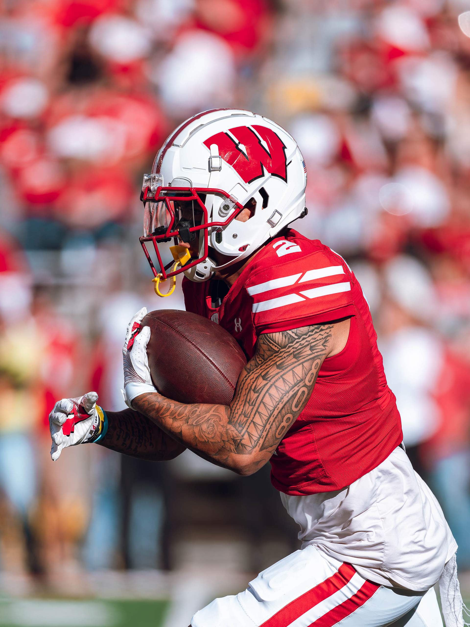 Wisconsin Badgers vs. South Dakota Coyotes at Camp Randall Stadium September 7, 2024, photography by Ross Harried for Second Crop Sports