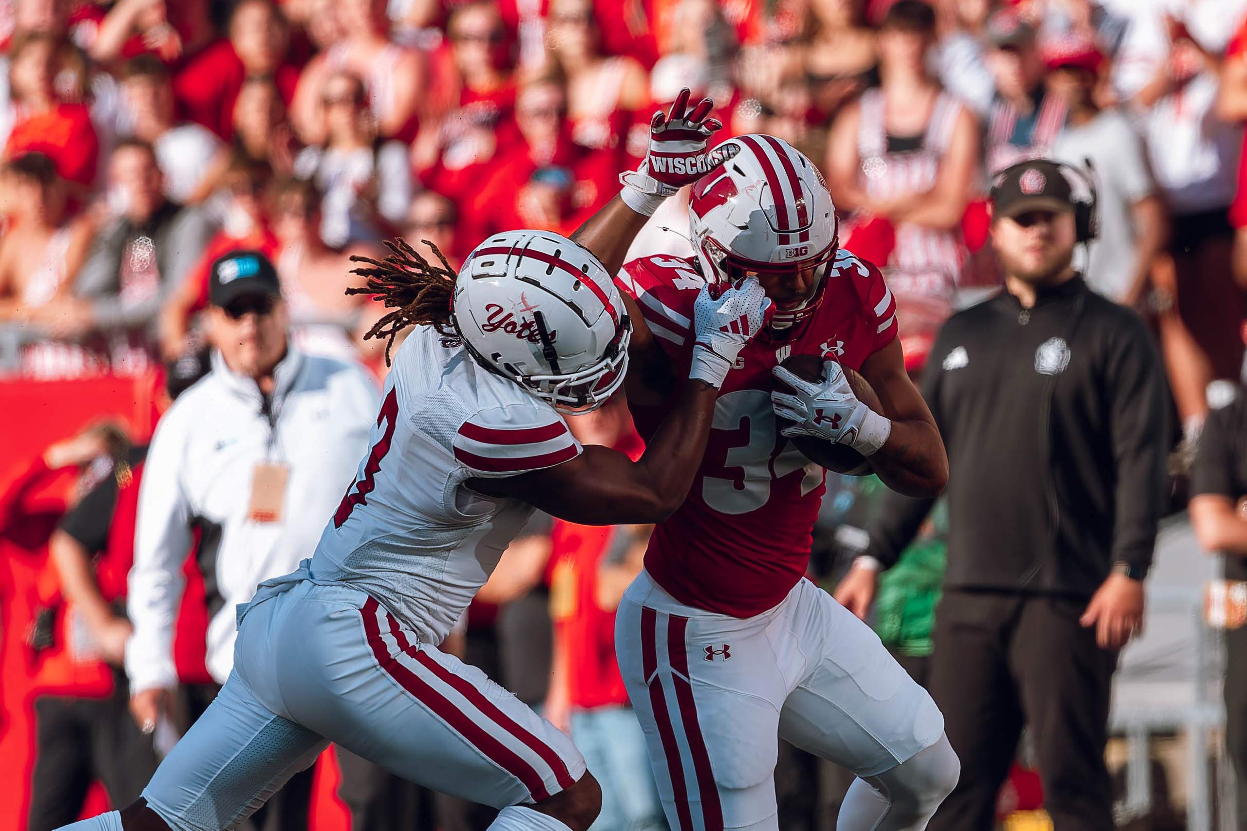 Wisconsin Badgers vs. South Dakota Coyotes at Camp Randall Stadium September 7, 2024, photography by Ross Harried for Second Crop Sports