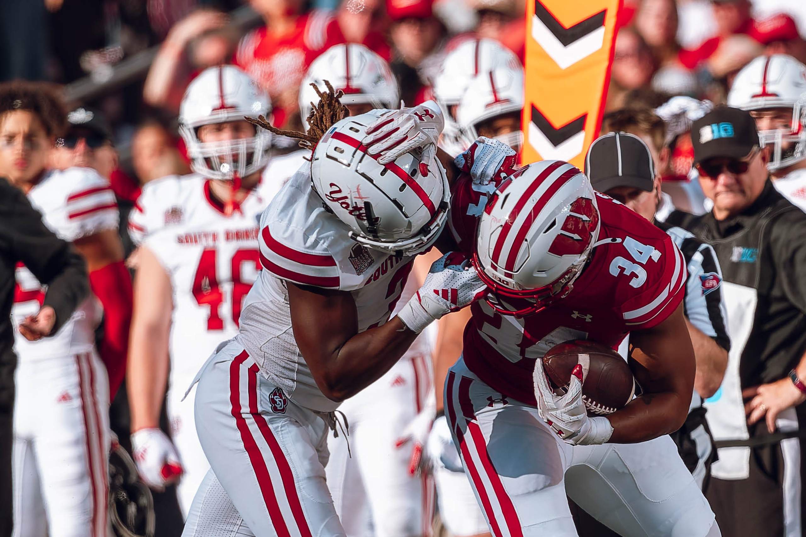 Wisconsin Badgers vs. South Dakota Coyotes at Camp Randall Stadium September 7, 2024, photography by Ross Harried for Second Crop Sports