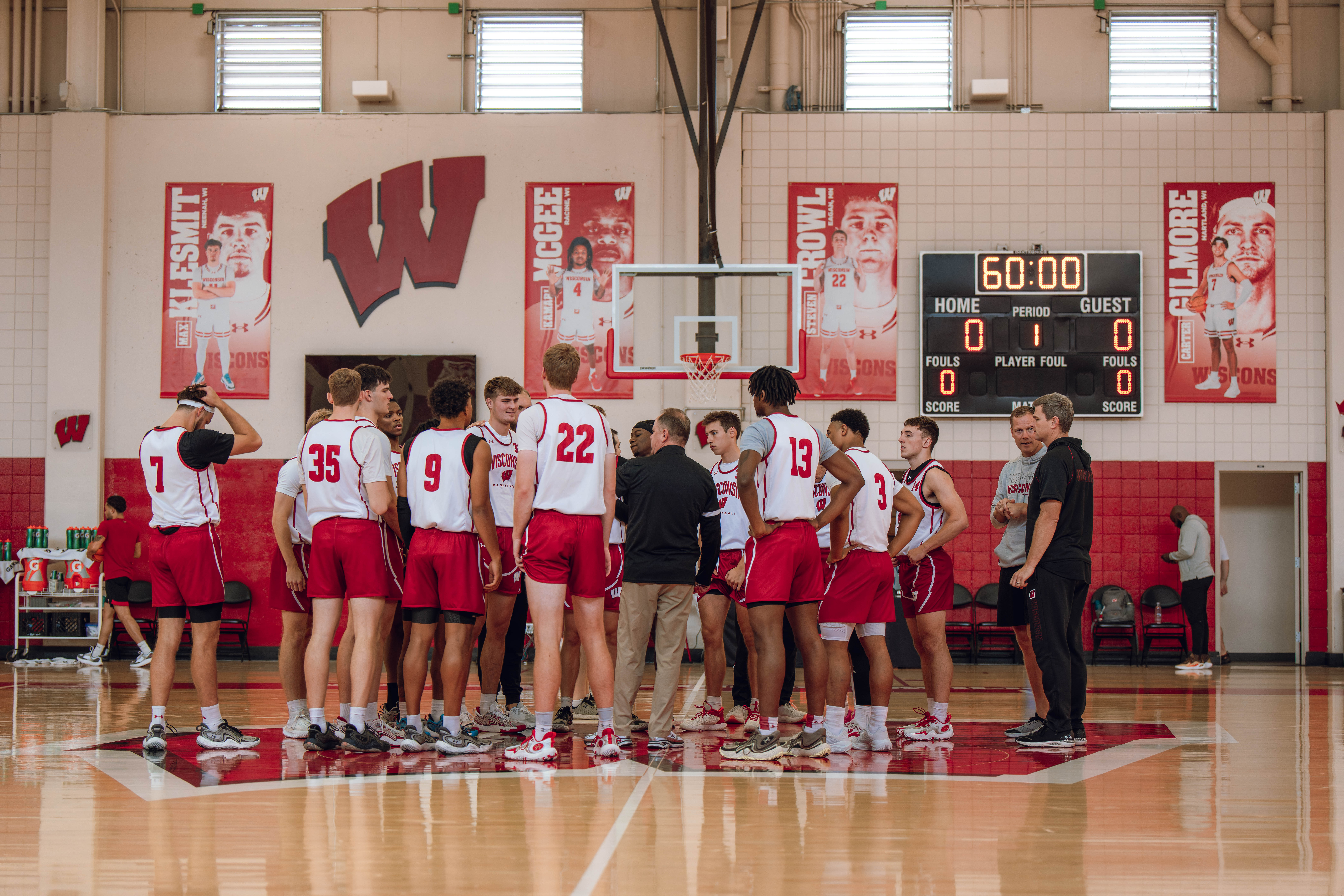 Wisconsin Badgers Basketball local media day at the Nicholas Johnson Pavilion on October 7, 2024 in Madison, WI. Photography by Ross Harried for Second Crop Sports.