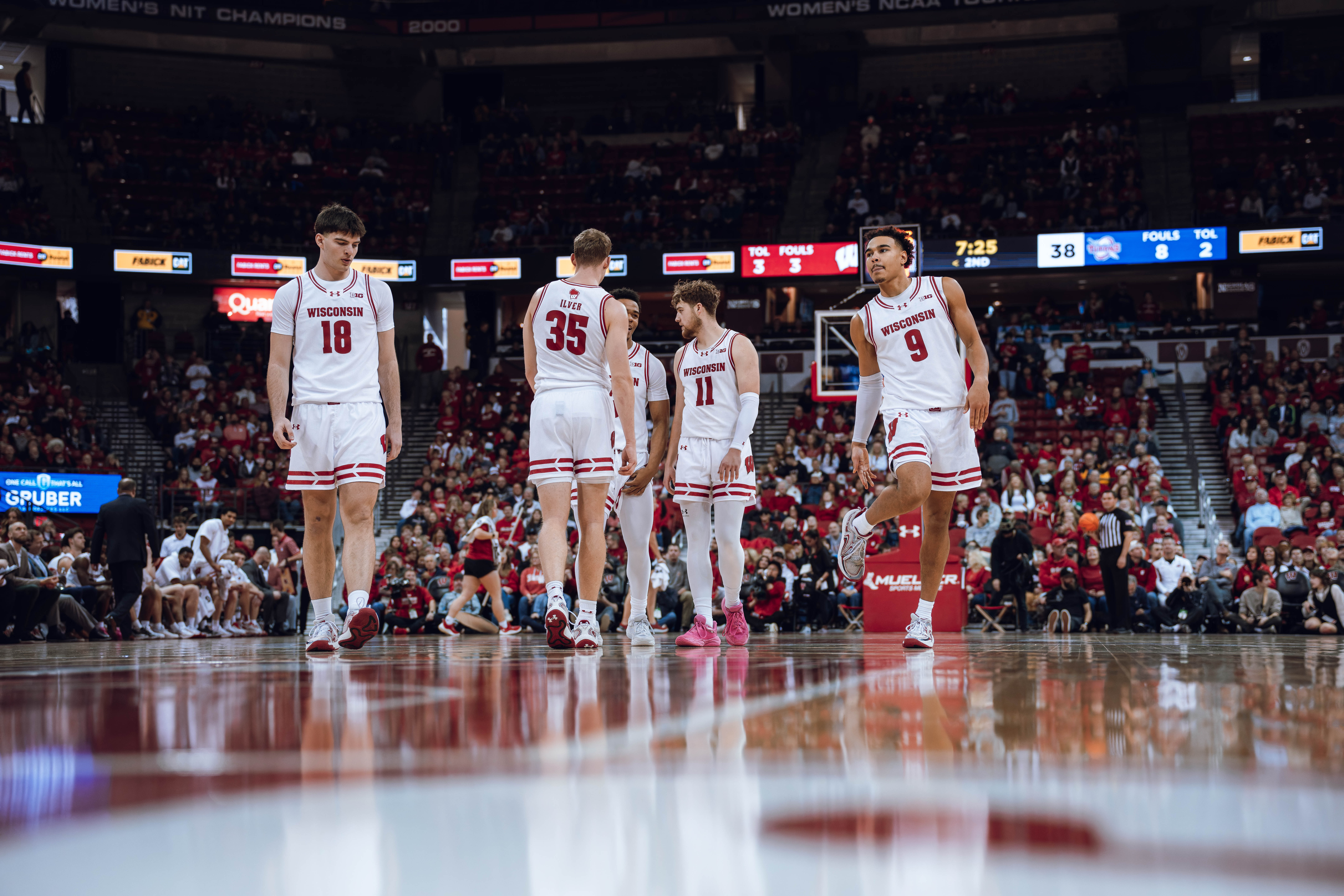 Wisconsin Badgers vs. Detroit Mercy Titans at Kohl Center on December 22, 2024 in Madison, Wisconsin. Photography by Ross Harried for Second Crop Sports.