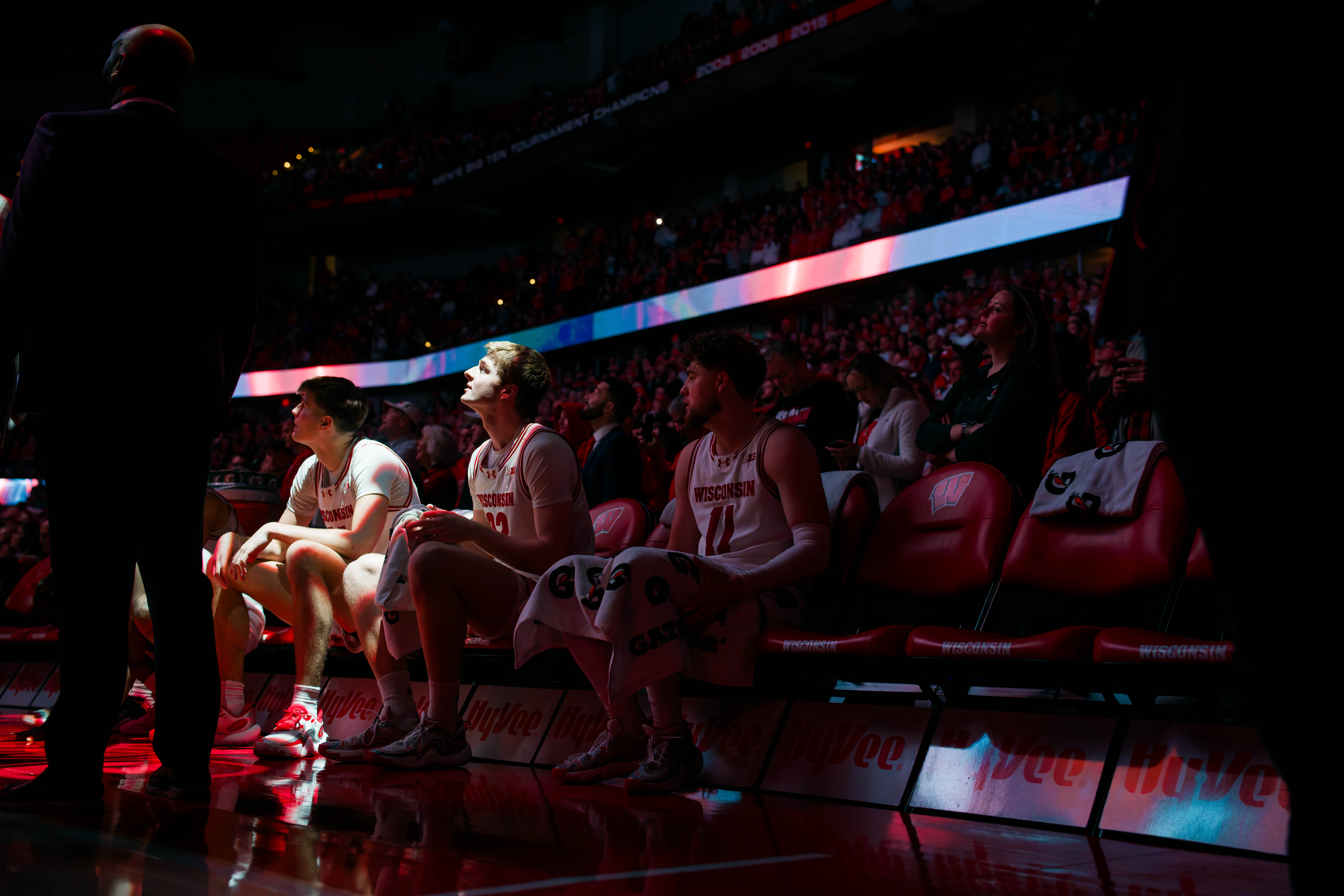 Wisconsin Badgers vs. Illinois Fighting Illini at The Kohl Center on February 18, 2025 in Madison, Wisconsin. Photography by Ross Harried for Second Crop Sports.