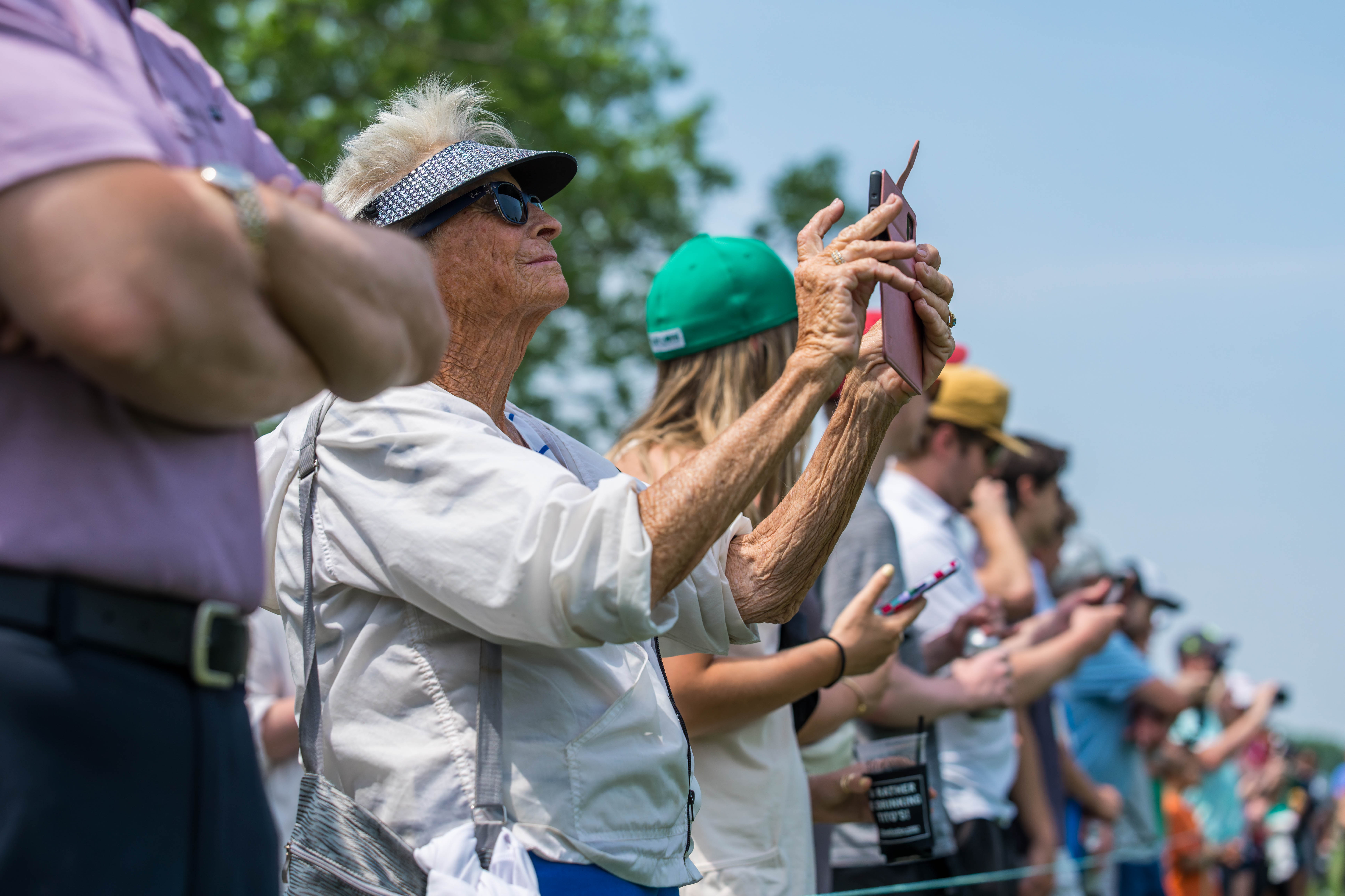 Spectators on hole 11 of the celebrity foursome during round 2 of The American Family Insurance Championship at TPC Wisconsin in Madison, Wisconsin on June 7th, 2025. Photography by Ross Harried for Second Crop Sports.