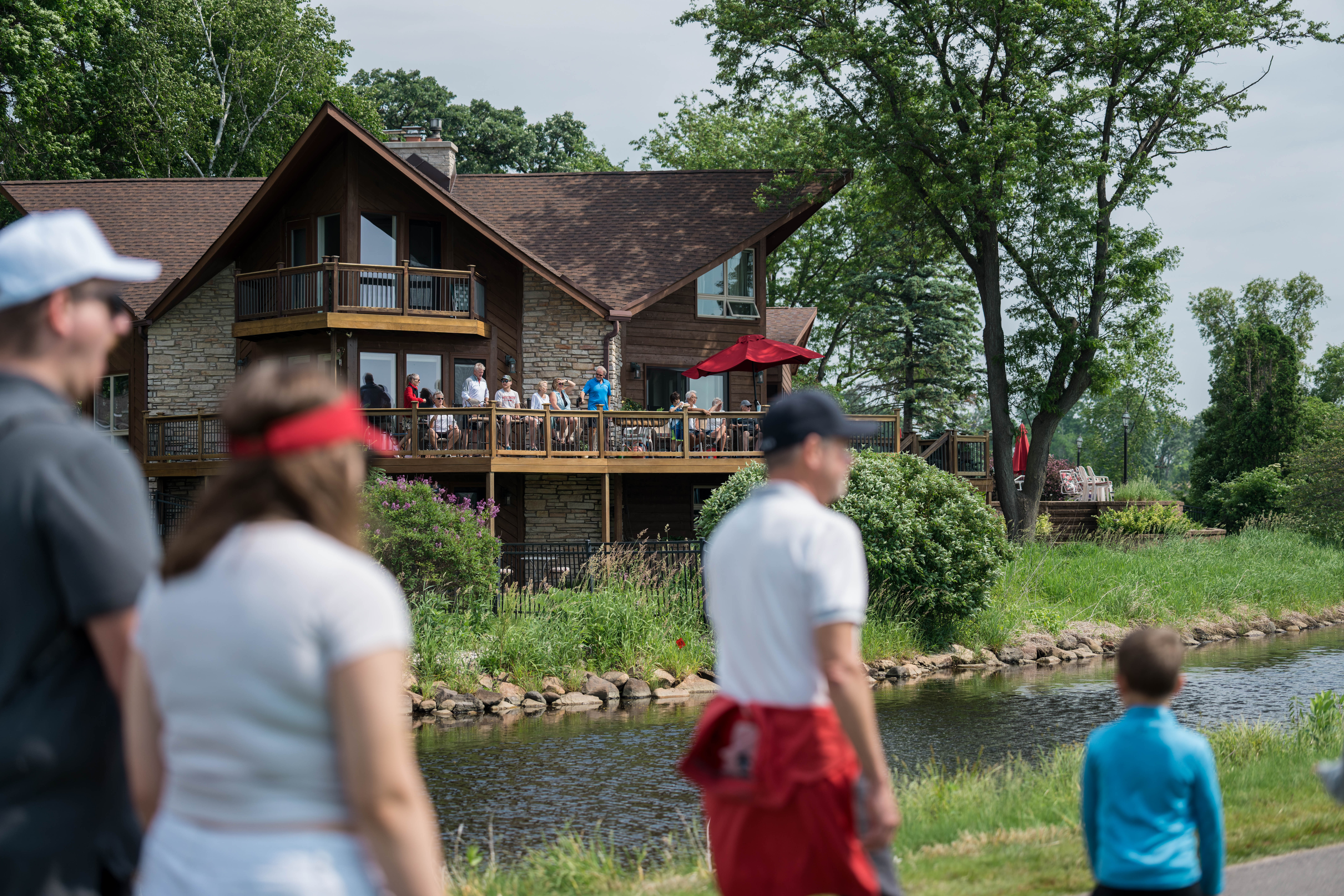 Spectators view golfers on hole 2 during round 3 of The American Family Insurance Championship at TPC Wisconsin in Madison, Wisconsin on June 8th, 2025. Photography by Ross Harried for Second Crop Sports.