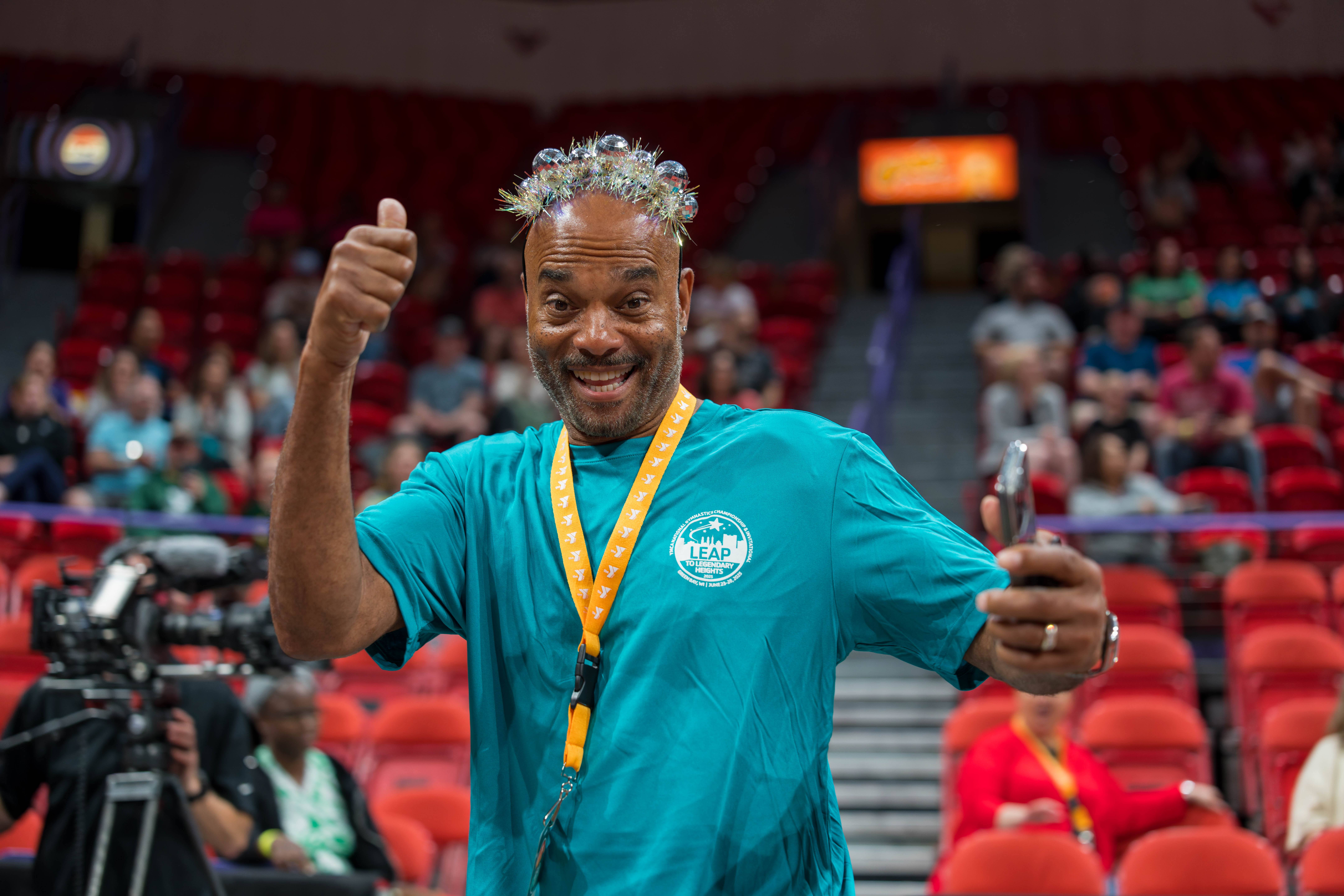 The YMCA National Gymnastics Championship 2025 held at The Resch Center in Green Bay, Wisconsin, USA on June 25th, 2025. Photography by Ross Harried for Second Crop Sports.