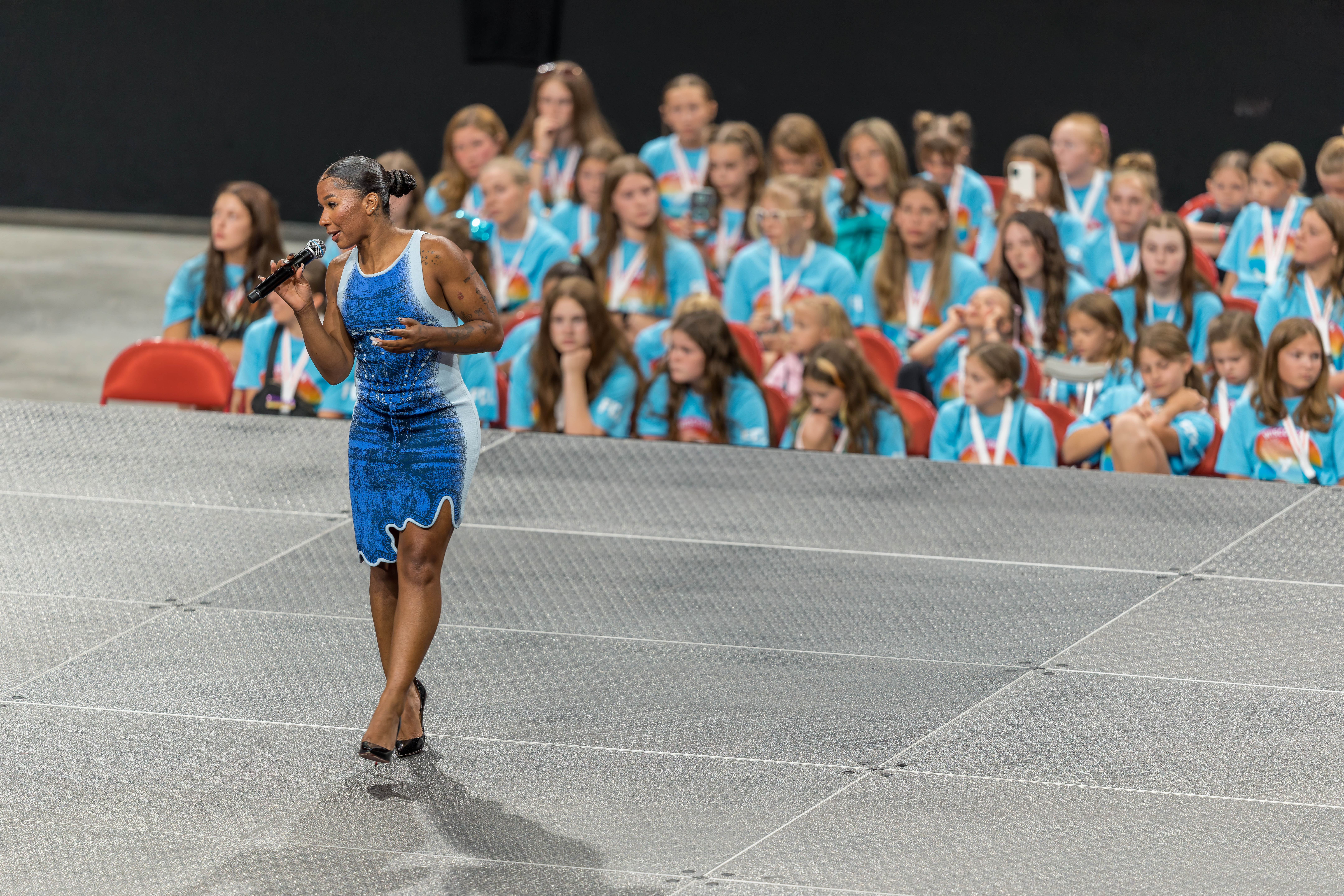 The YMCA National Gymnastics Championship 2025 held at The Resch Center in Green Bay, Wisconsin, USA on June 25th, 2025. Photography by Ross Harried for Second Crop Sports.