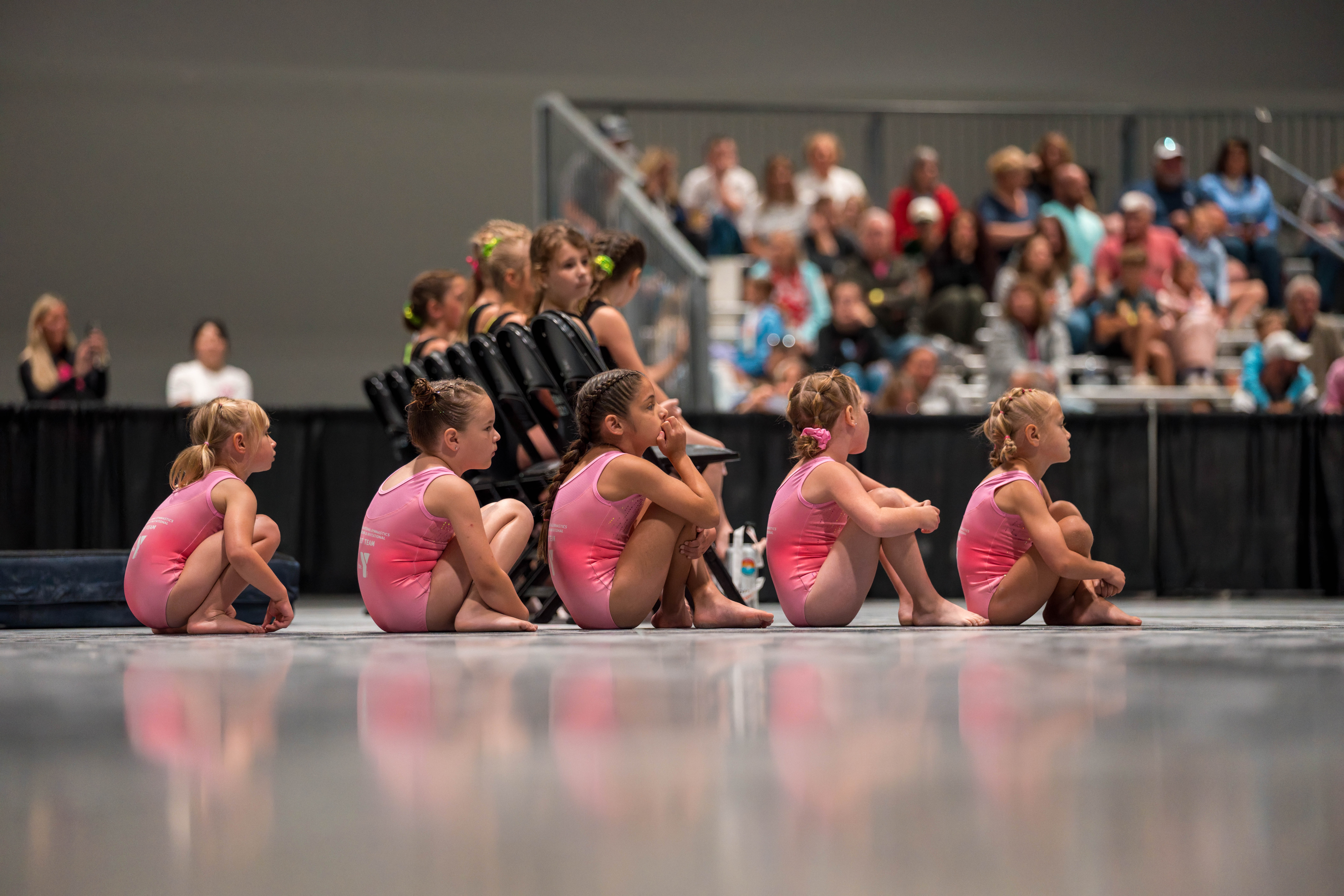 The YMCA National Gymnastics Championship 2025 held at The Resch Center in Green Bay, Wisconsin, USA on June 26th, 2025. Photography by Ross Harried for Second Crop Sports.
