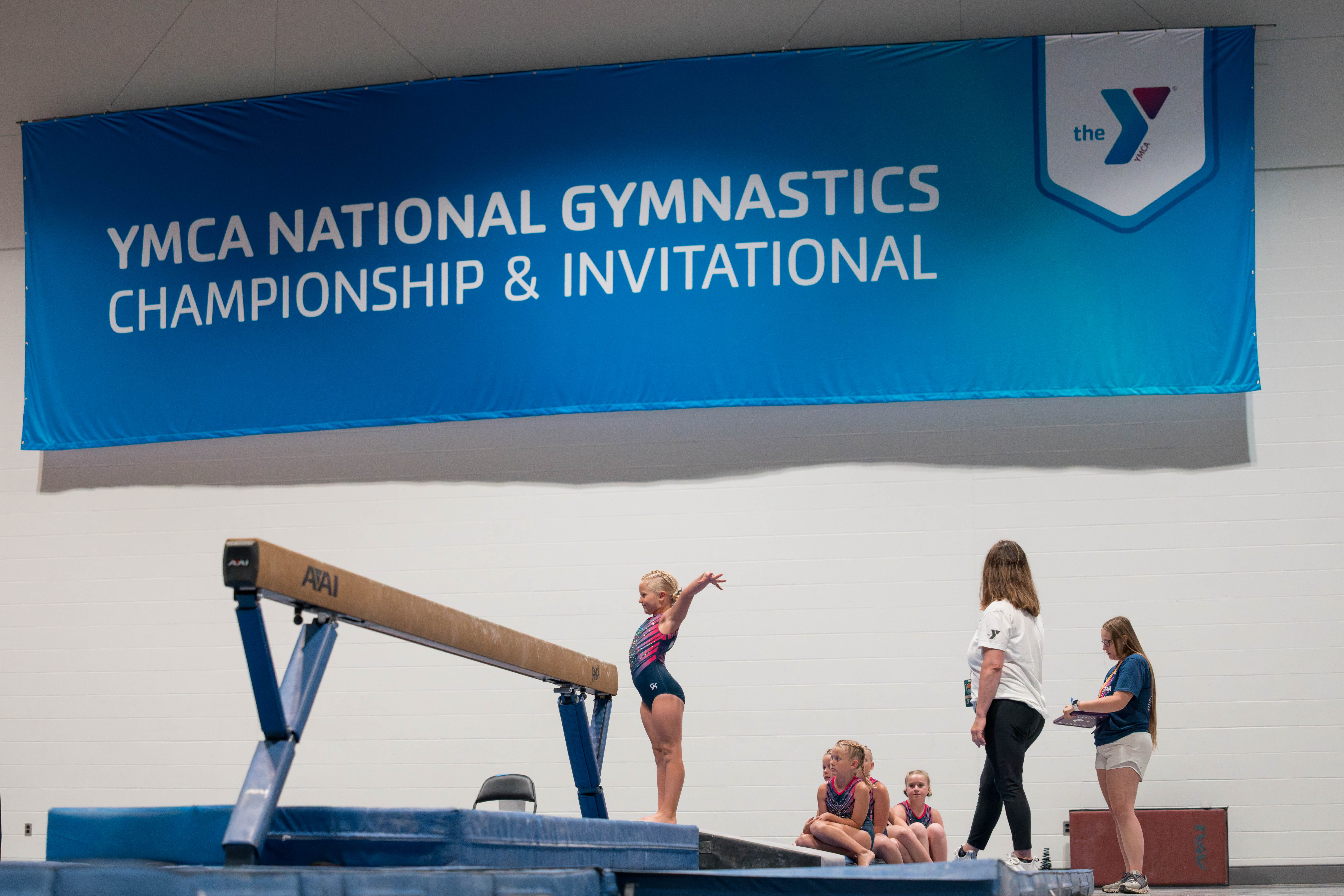 The YMCA National Gymnastics Championship 2025 held at The Resch Center in Green Bay, Wisconsin, USA on June 26th, 2025. Photography by Ross Harried for Second Crop Sports.