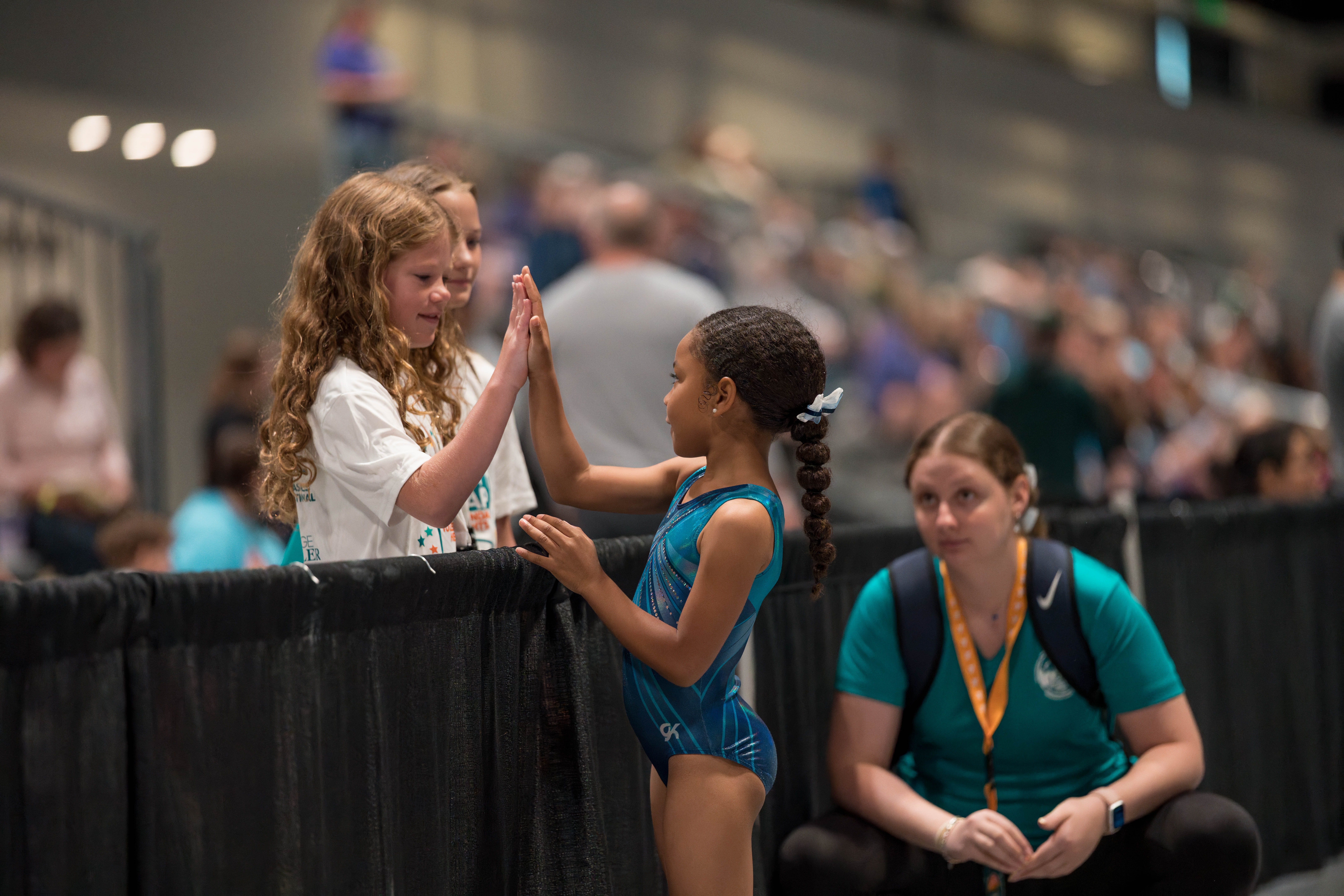 The YMCA National Gymnastics Championship 2025 held at The Resch Center in Green Bay, Wisconsin, USA on June 26th, 2025. Photography by Ross Harried for Second Crop Sports.