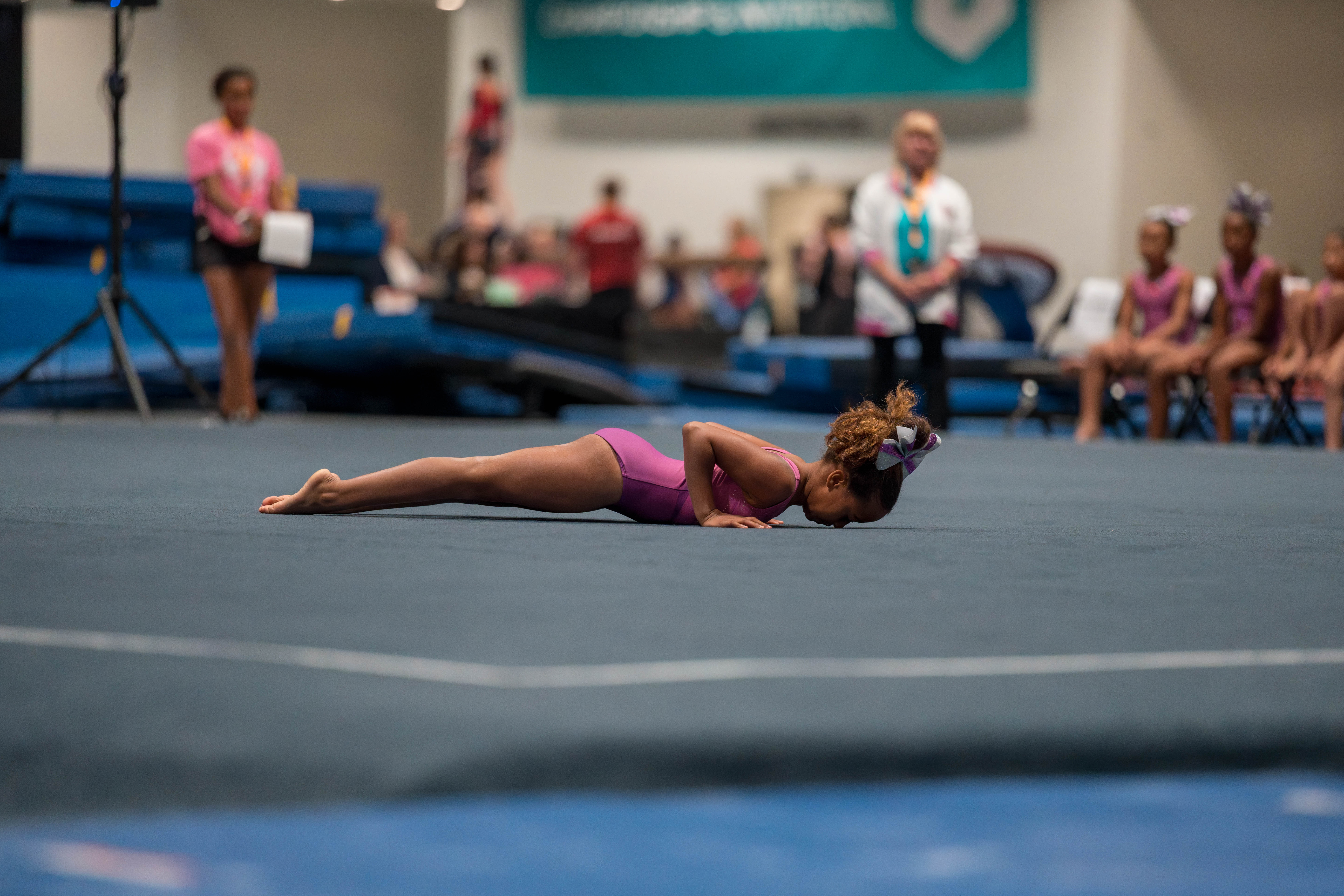 The YMCA National Gymnastics Championship 2025 held at The Resch Center in Green Bay, Wisconsin, USA on June 26th, 2025. Photography by Ross Harried for Second Crop Sports.