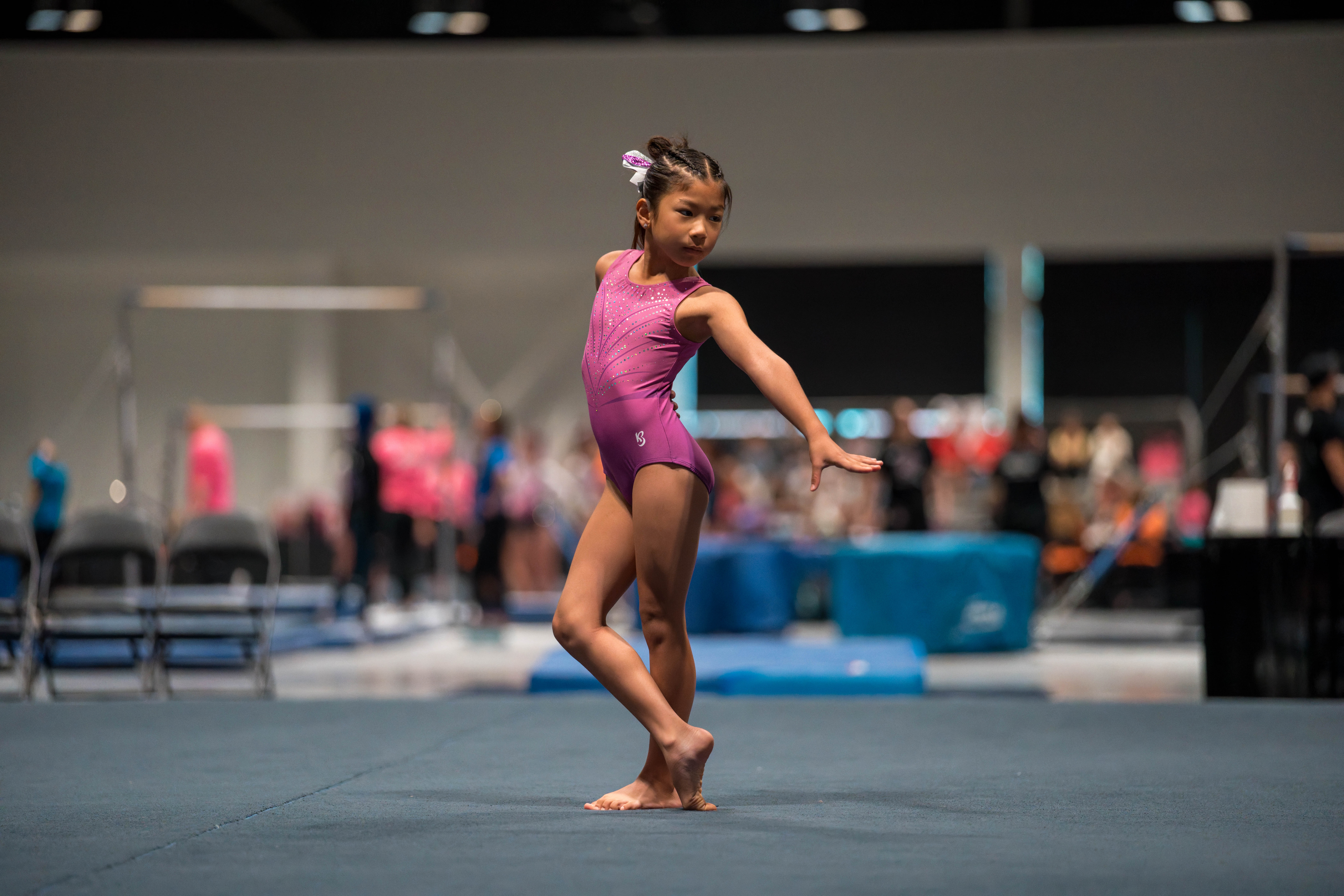 The YMCA National Gymnastics Championship 2025 held at The Resch Center in Green Bay, Wisconsin, USA on June 26th, 2025. Photography by Ross Harried for Second Crop Sports.