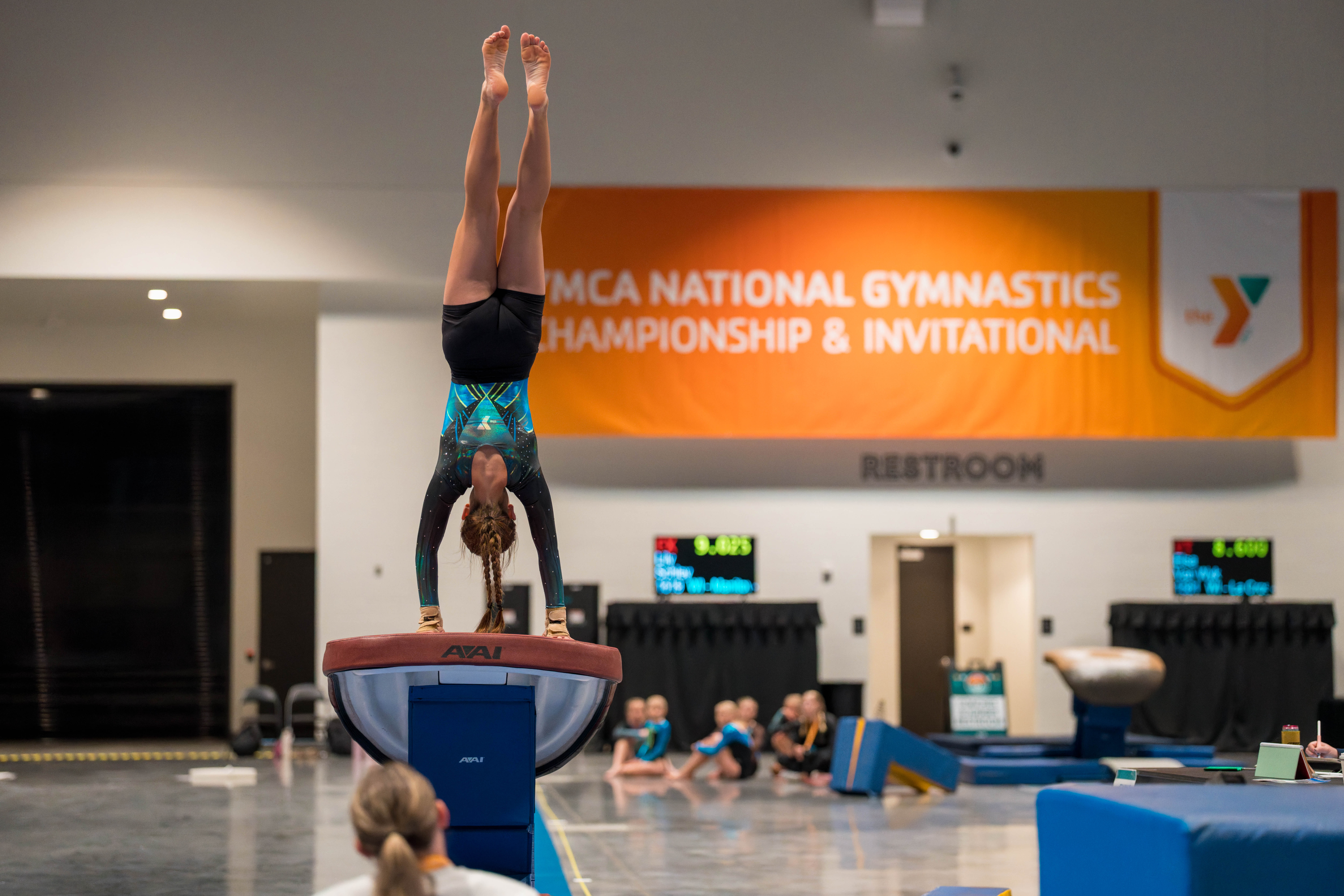 The YMCA National Gymnastics Championship 2025 held at The Resch Center in Green Bay, Wisconsin, USA on June 26th, 2025. Photography by Ross Harried for Second Crop Sports.