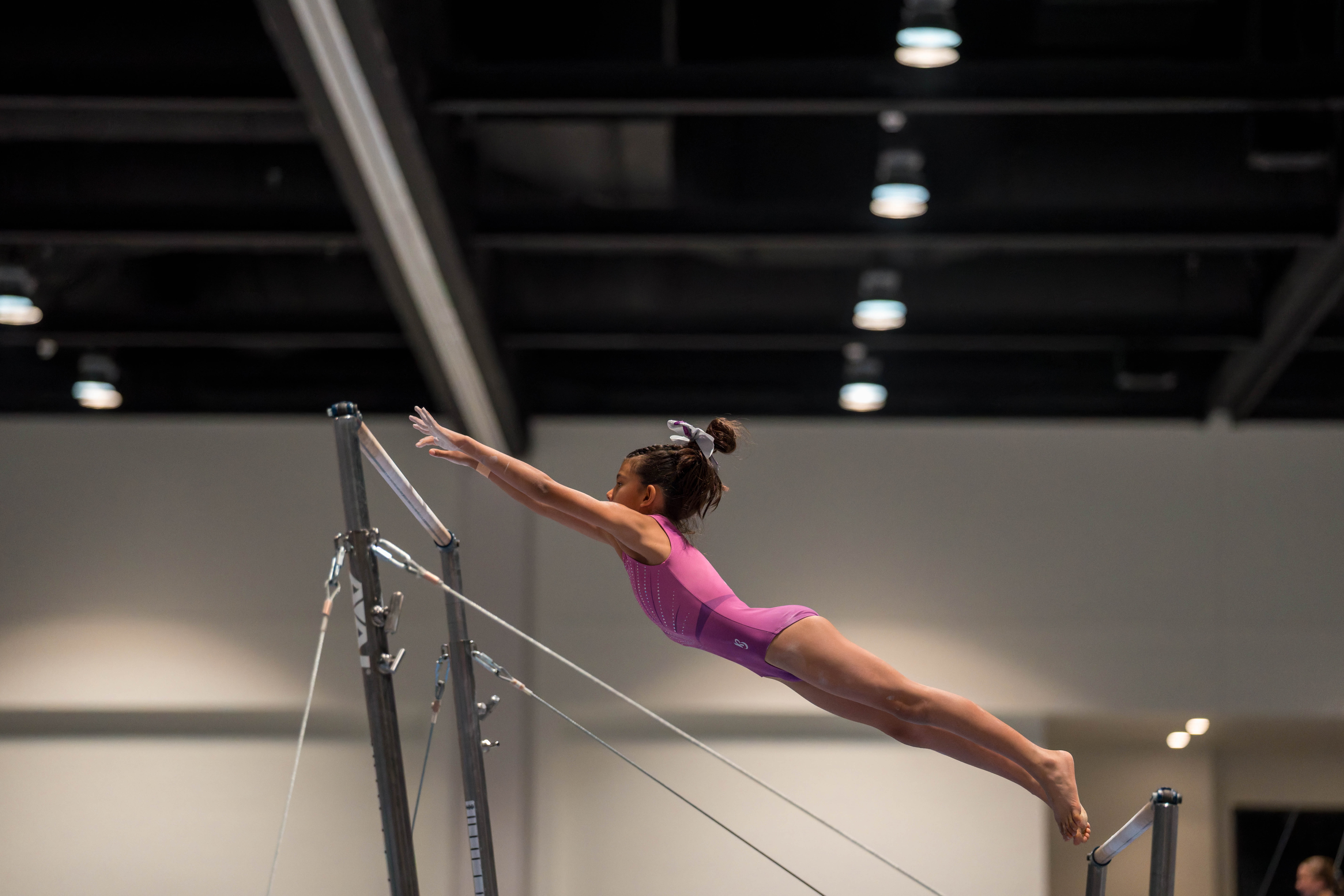 The YMCA National Gymnastics Championship 2025 held at The Resch Center in Green Bay, Wisconsin, USA on June 26th, 2025. Photography by Ross Harried for Second Crop Sports.