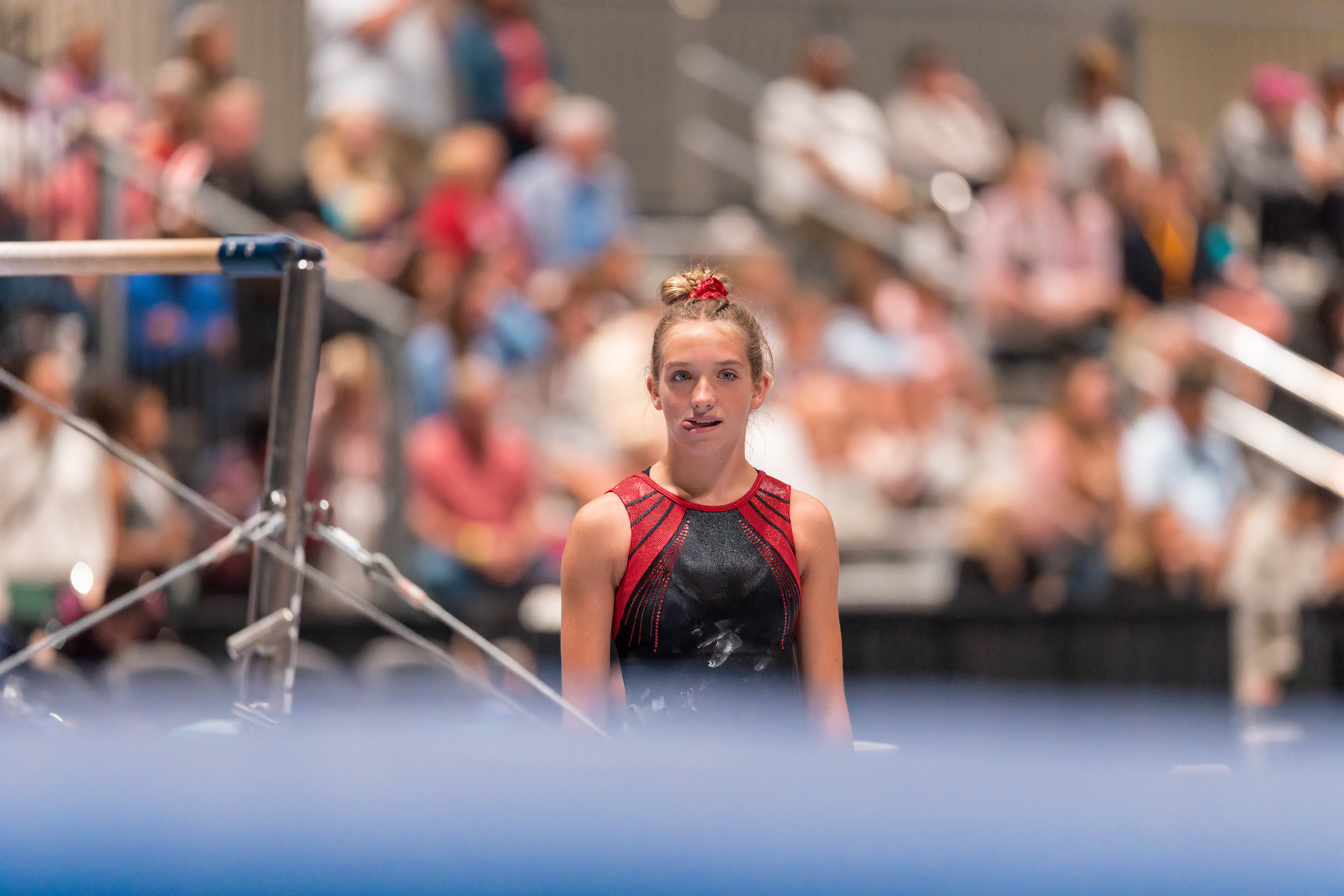 The YMCA National Gymnastics Championship 2025 held at The Resch Center in Green Bay, Wisconsin, USA on June 26th, 2025. Photography by Ross Harried for Second Crop Sports.