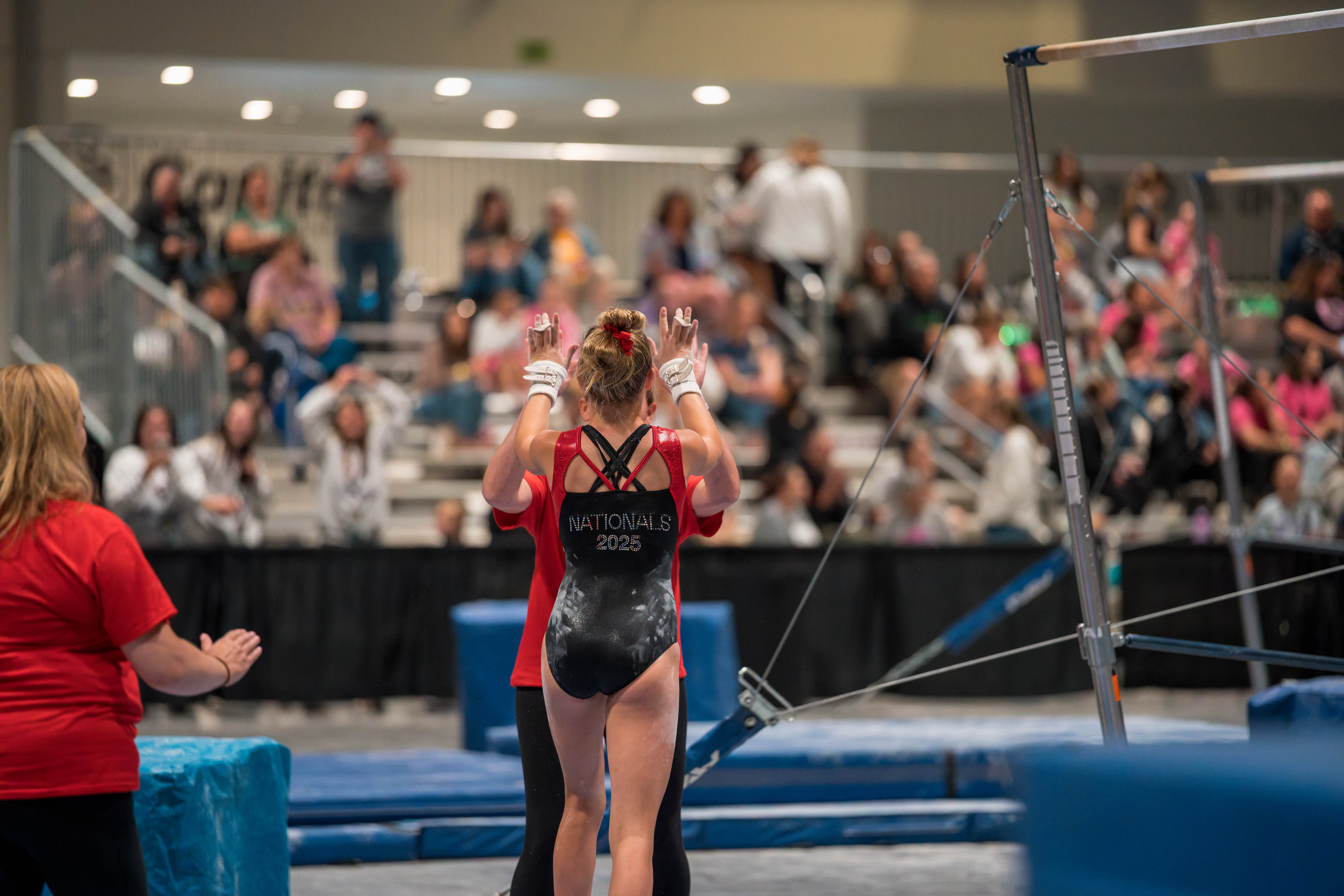 The YMCA National Gymnastics Championship 2025 held at The Resch Center in Green Bay, Wisconsin, USA on June 26th, 2025. Photography by Ross Harried for Second Crop Sports.