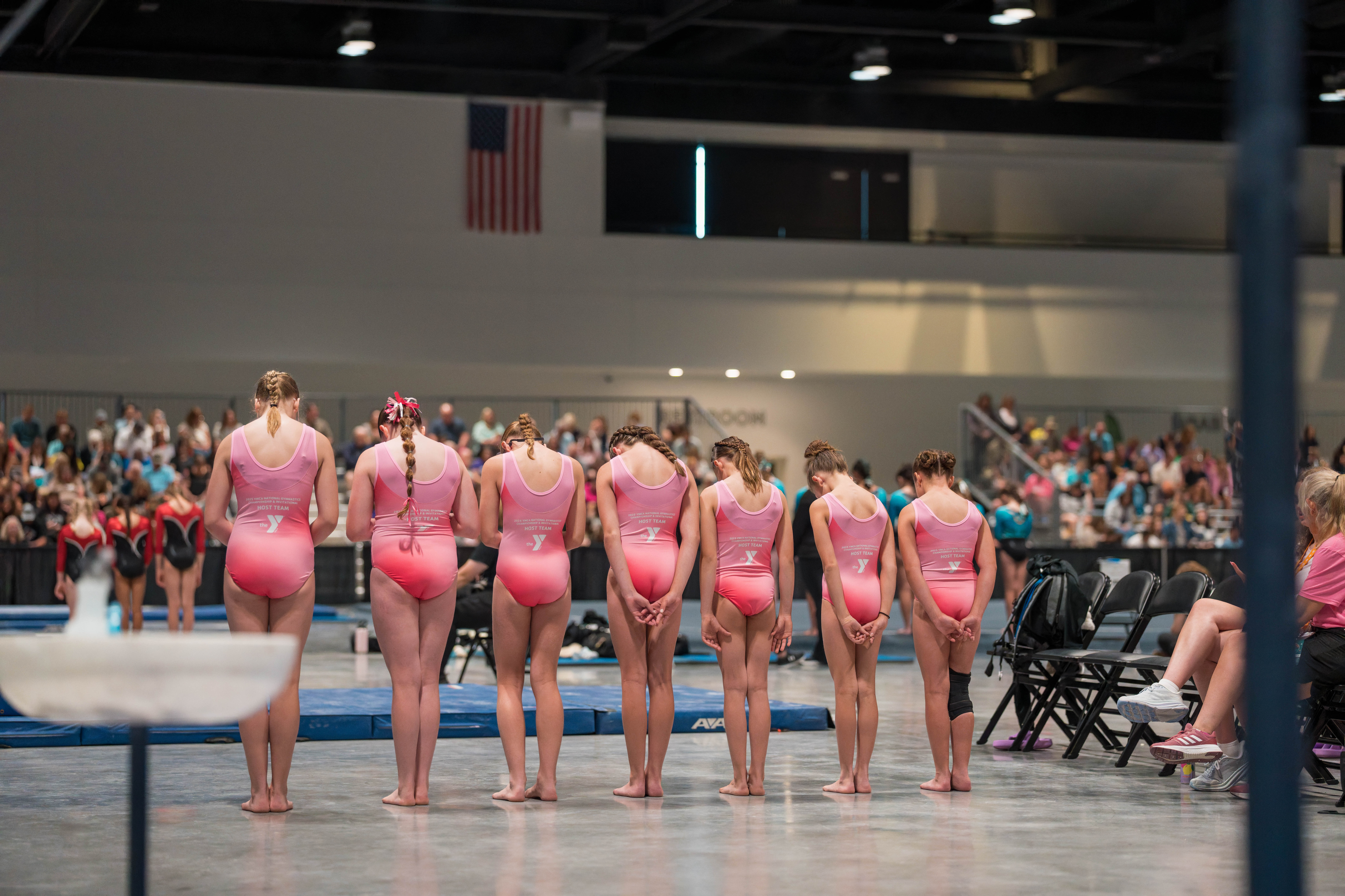 The YMCA National Gymnastics Championship 2025 held at The Resch Center in Green Bay, Wisconsin, USA on June 26th, 2025. Photography by Ross Harried for Second Crop Sports.