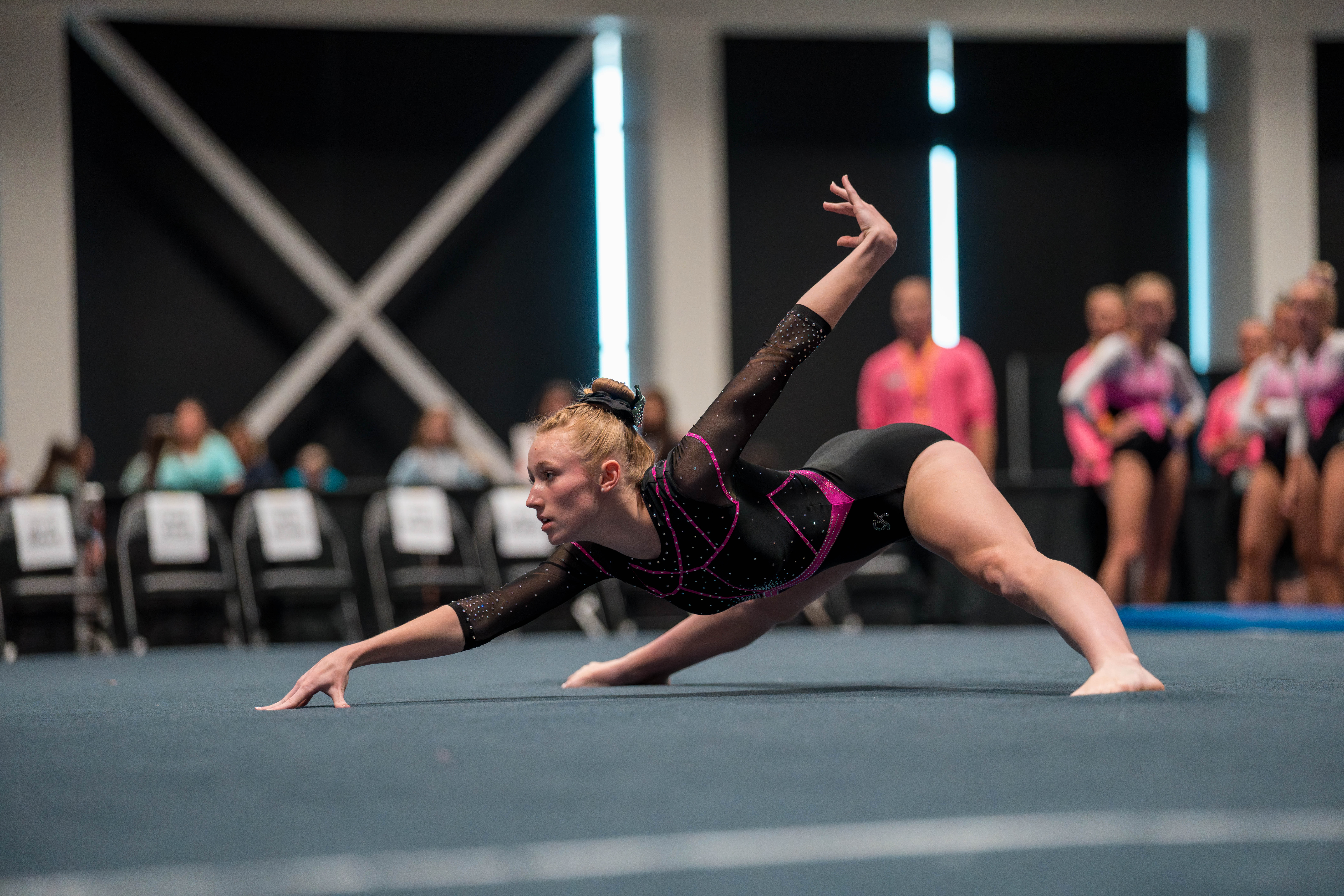 The YMCA National Gymnastics Championship 2025 held at The Resch Center in Green Bay, Wisconsin, USA on June 26th, 2025. Photography by Ross Harried for Second Crop Sports.