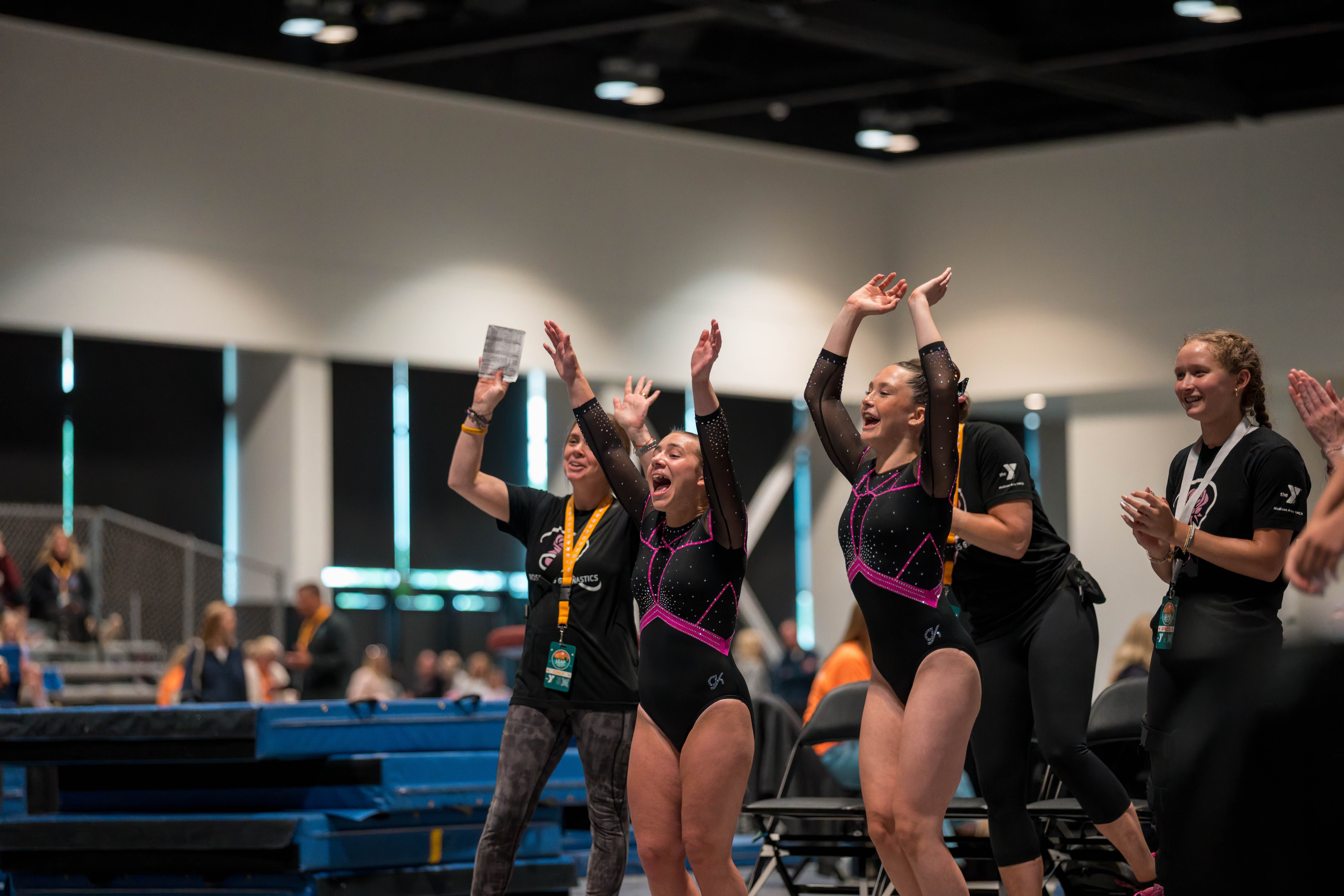 The YMCA National Gymnastics Championship 2025 held at The Resch Center in Green Bay, Wisconsin, USA on June 26th, 2025. Photography by Ross Harried for Second Crop Sports.
