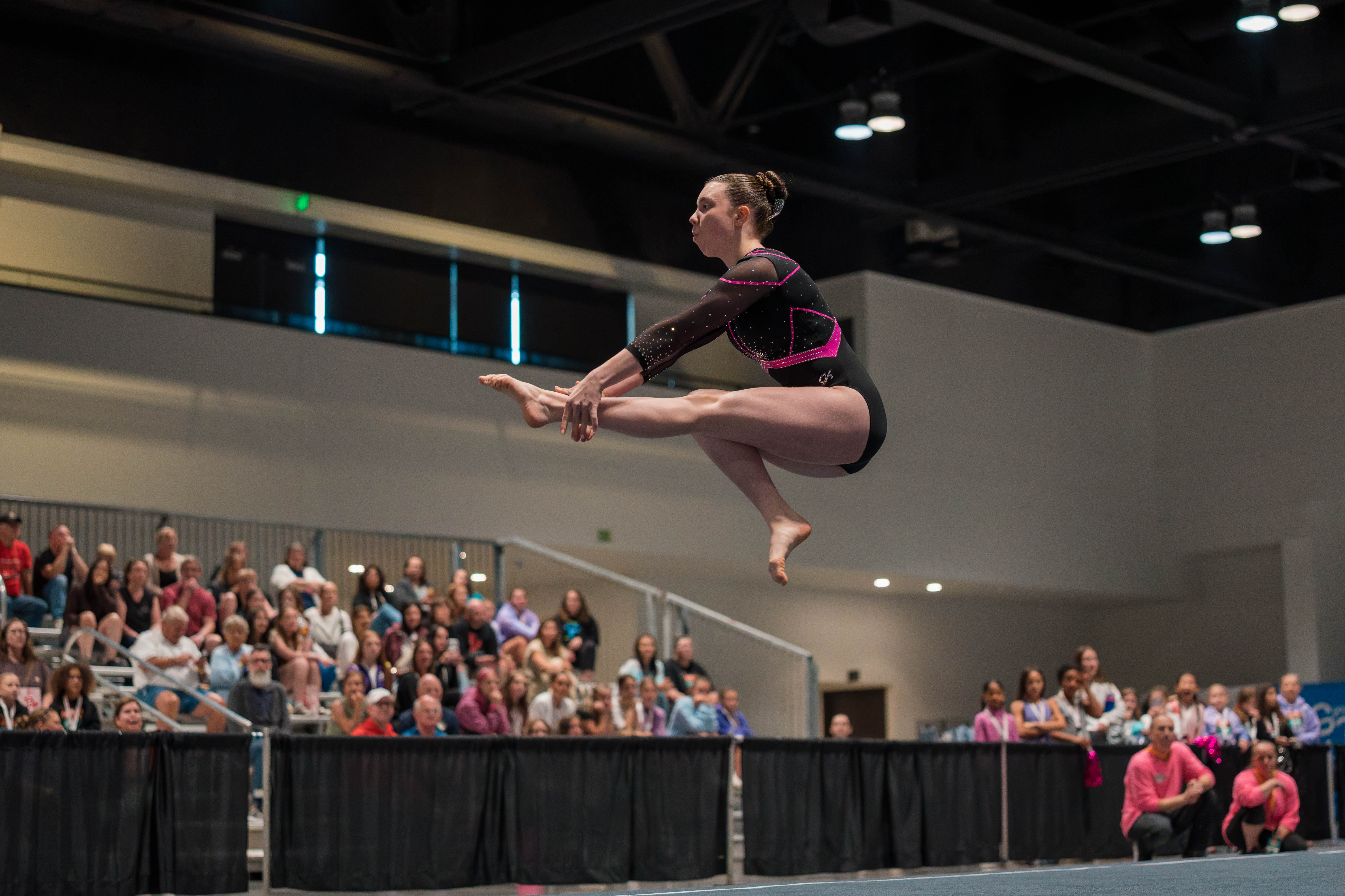 The YMCA National Gymnastics Championship 2025 held at The Resch Center in Green Bay, Wisconsin, USA on June 26th, 2025. Photography by Ross Harried for Second Crop Sports.
