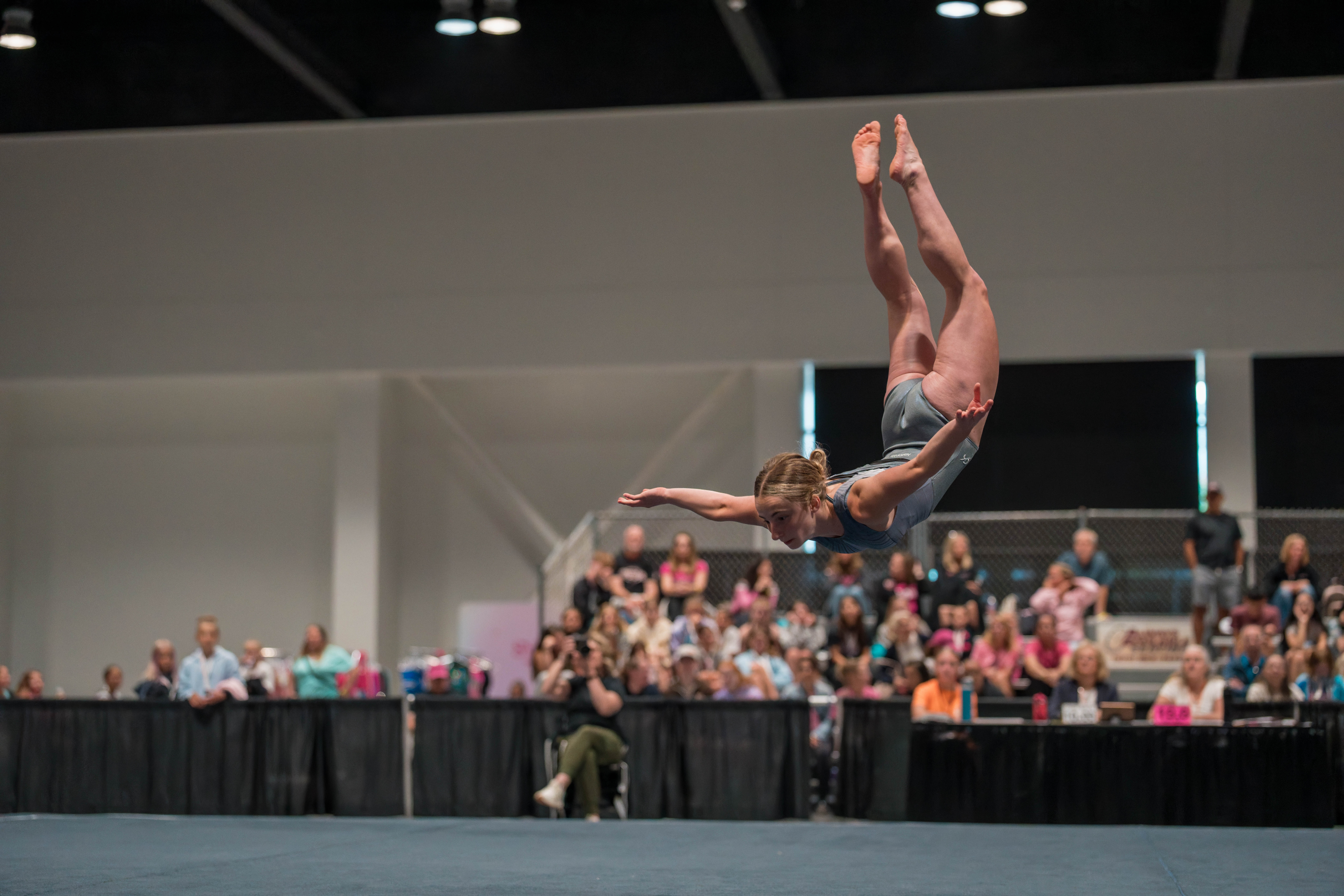 The YMCA National Gymnastics Championship 2025 held at The Resch Center in Green Bay, Wisconsin, USA on June 26th, 2025. Photography by Ross Harried for Second Crop Sports.