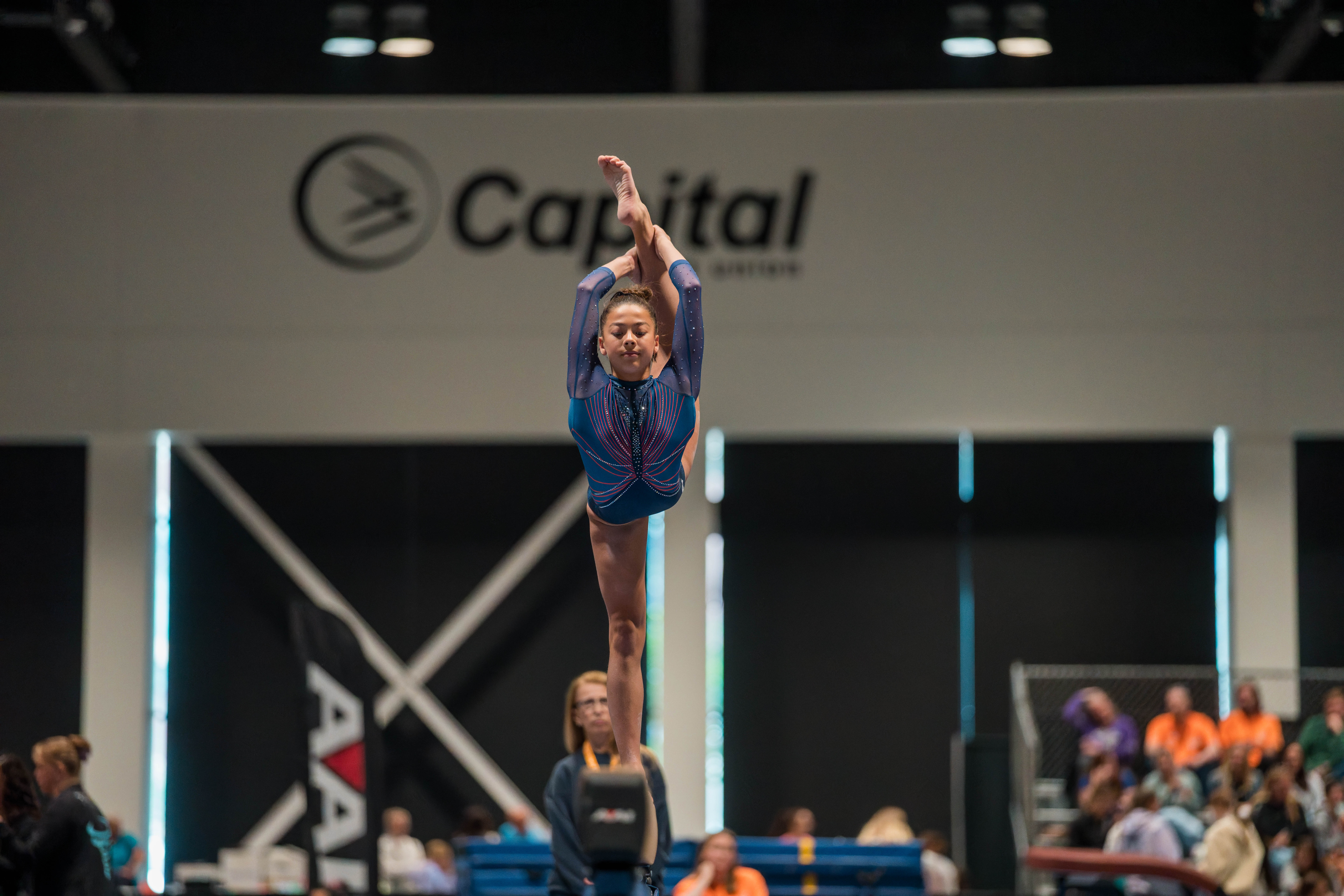 The YMCA National Gymnastics Championship 2025 held at The Resch Center in Green Bay, Wisconsin, USA on June 26th, 2025. Photography by Ross Harried for Second Crop Sports.