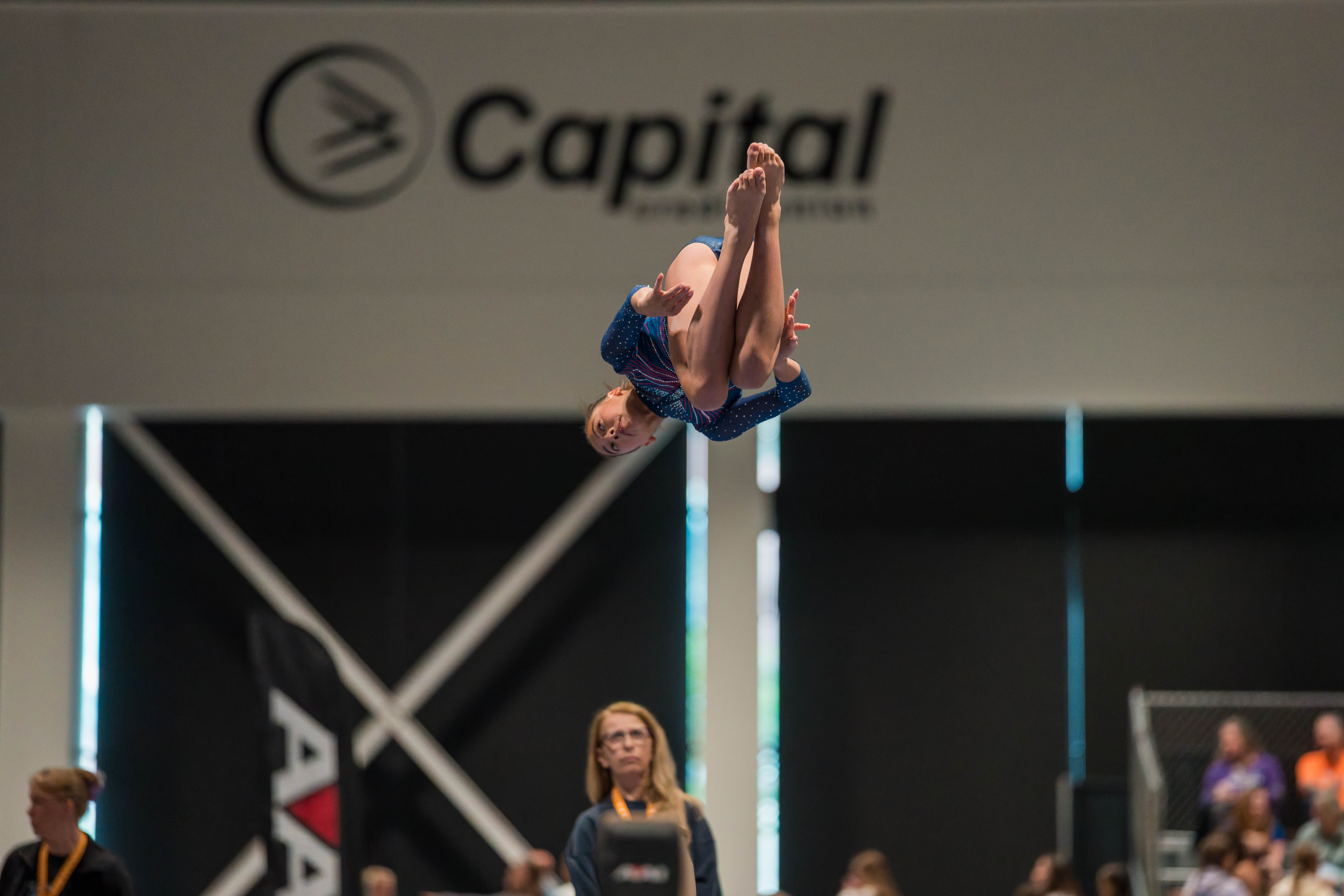 The YMCA National Gymnastics Championship 2025 held at The Resch Center in Green Bay, Wisconsin, USA on June 26th, 2025. Photography by Ross Harried for Second Crop Sports.