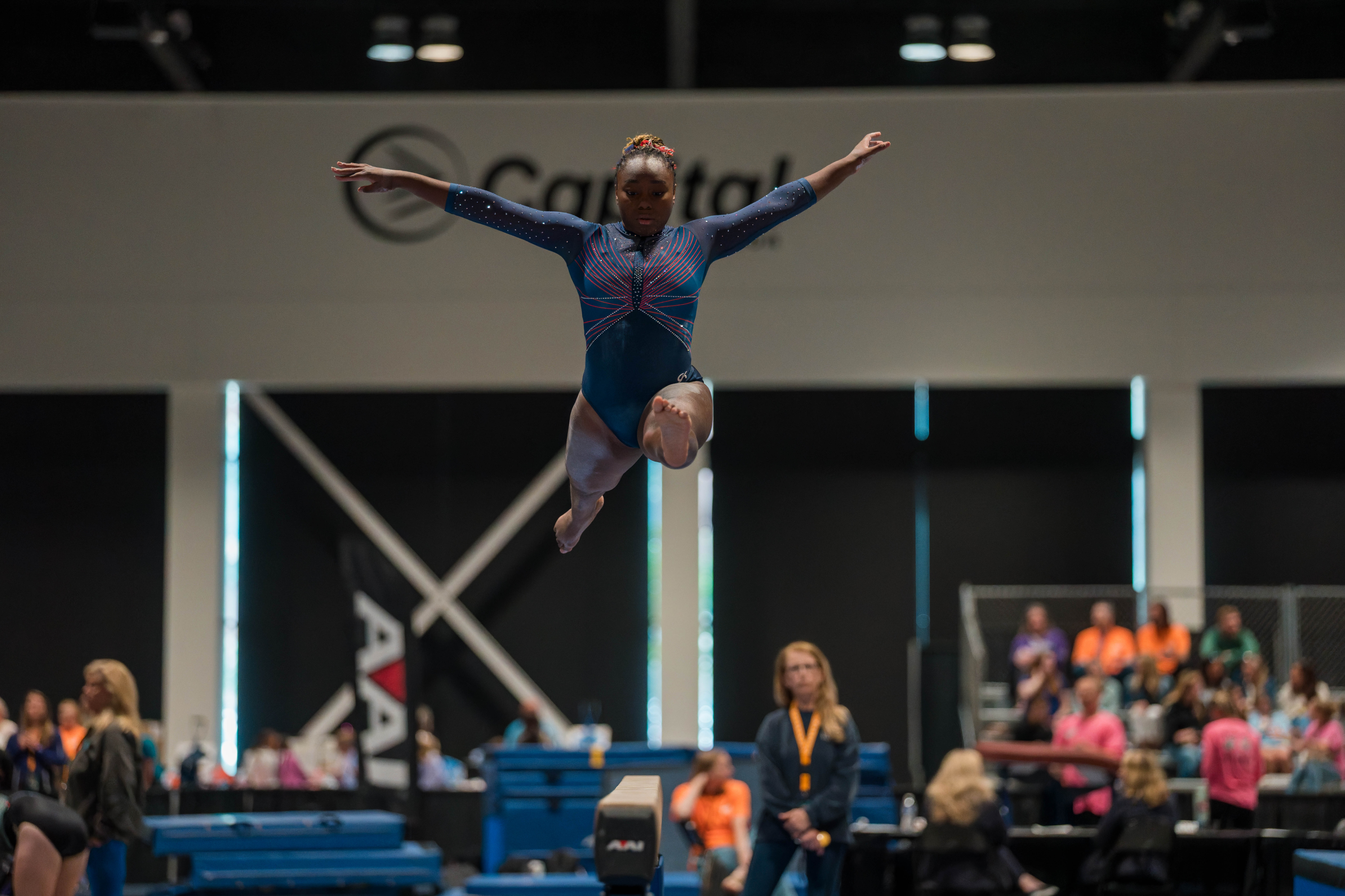The YMCA National Gymnastics Championship 2025 held at The Resch Center in Green Bay, Wisconsin, USA on June 26th, 2025. Photography by Ross Harried for Second Crop Sports.